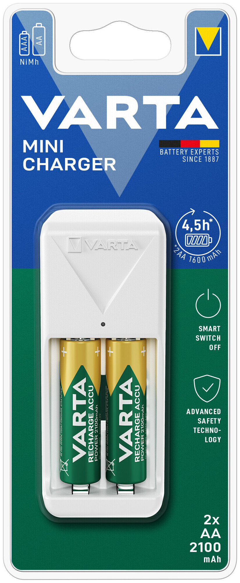 Image of Varta Mini Charger 2xAA 2100mAh (weiss)