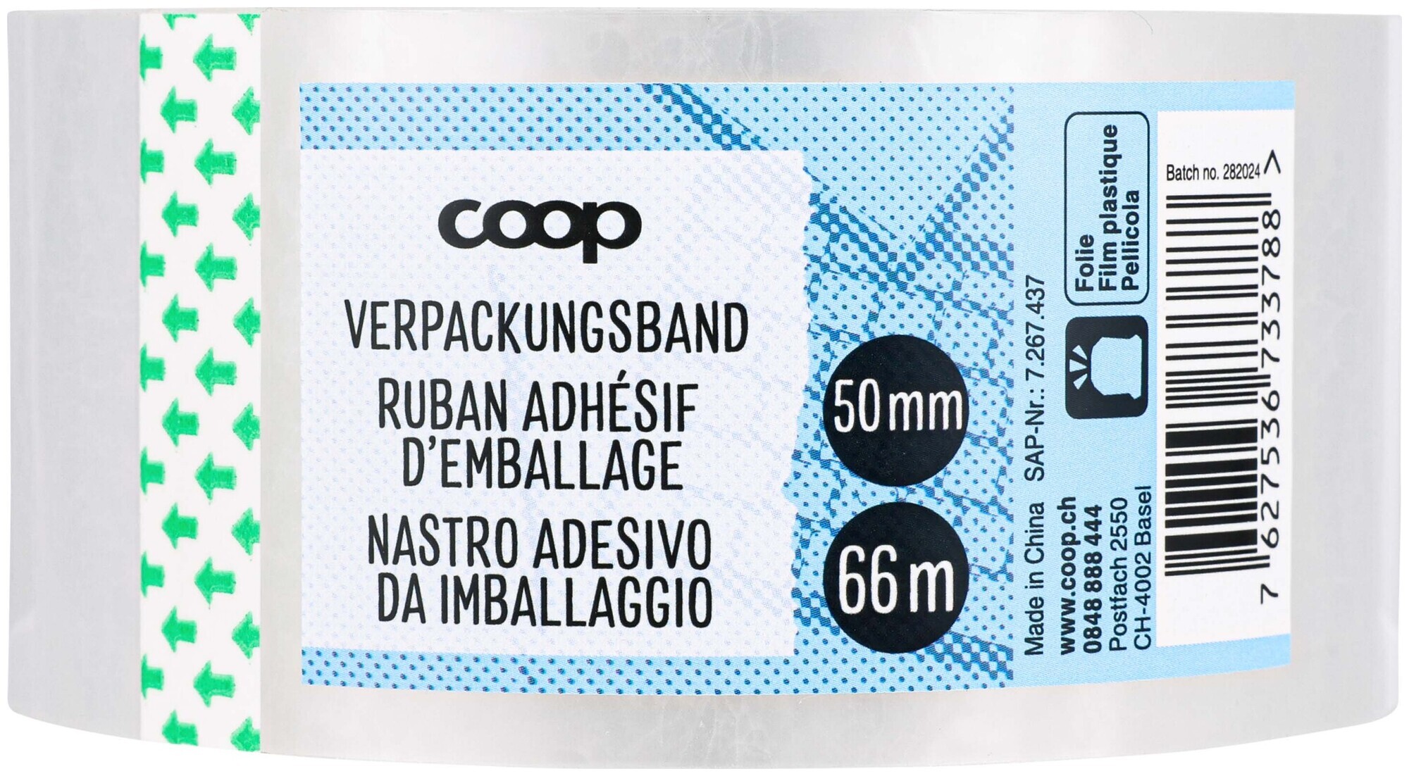 Coop Verpackungsband transparent 50mmx66m