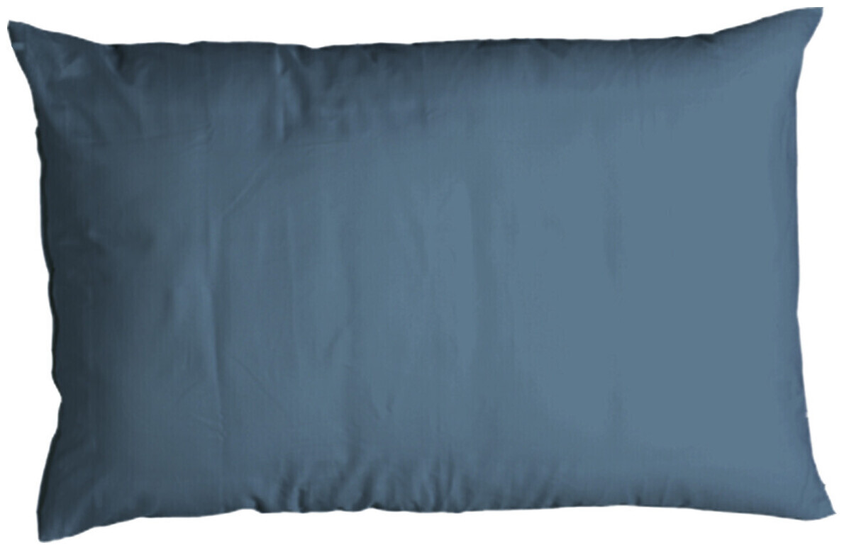 Image of Inhouse IH Kissen Gots Satin Paspel 50x70 blau
