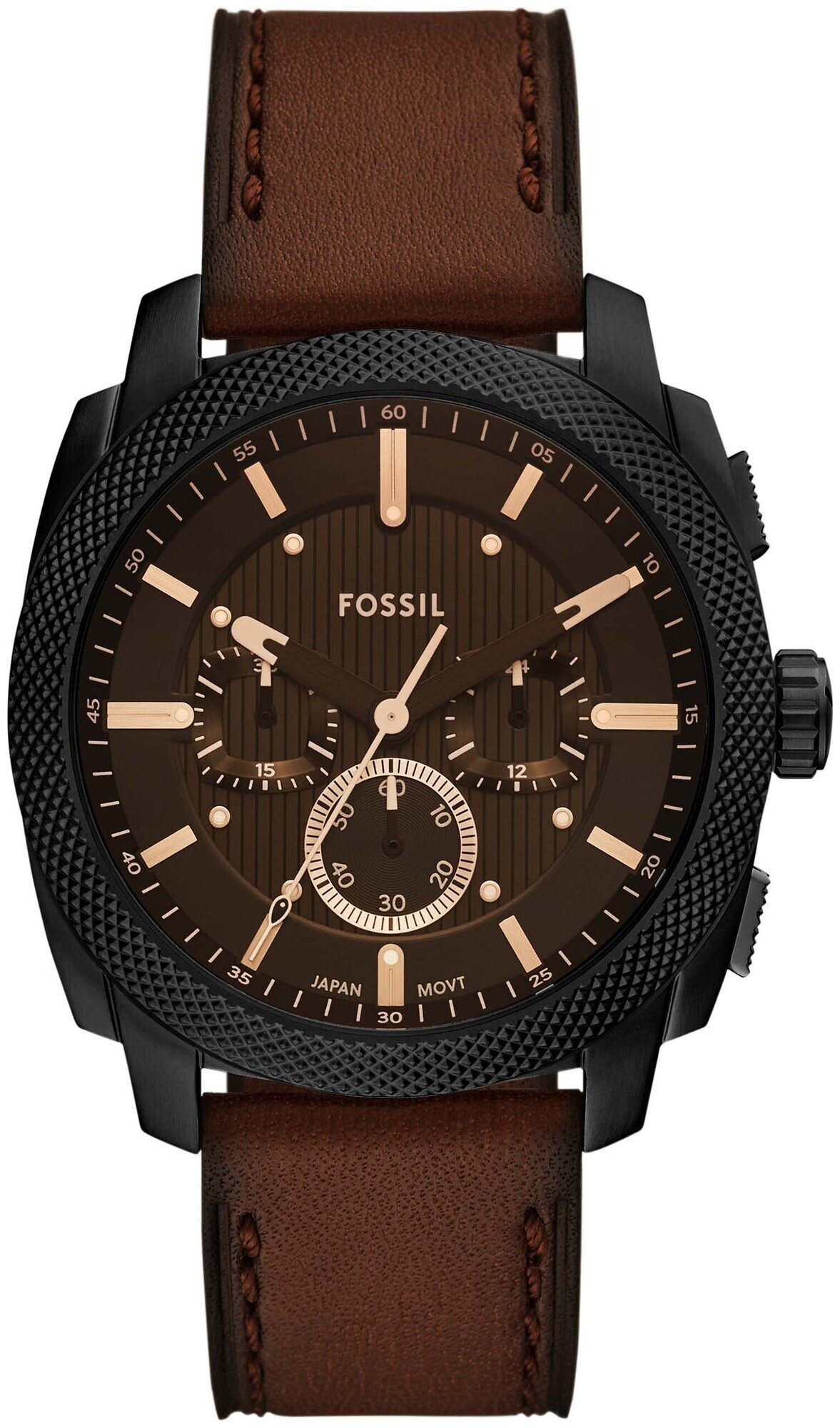 Fossil Herren Machine UHR aus Edelstahl Schwarz