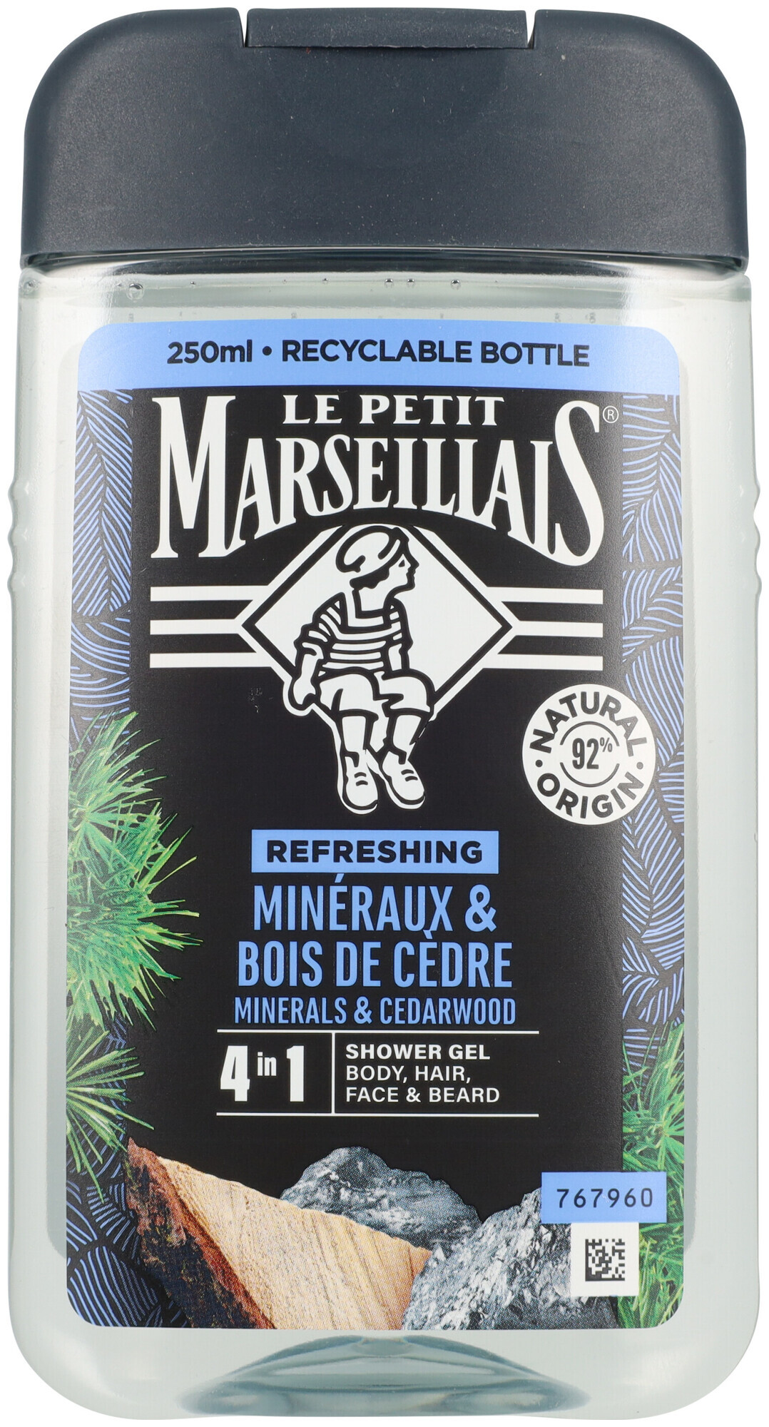 Le Petit Marseillais Men Duschgel Minerals & Cedarwood
