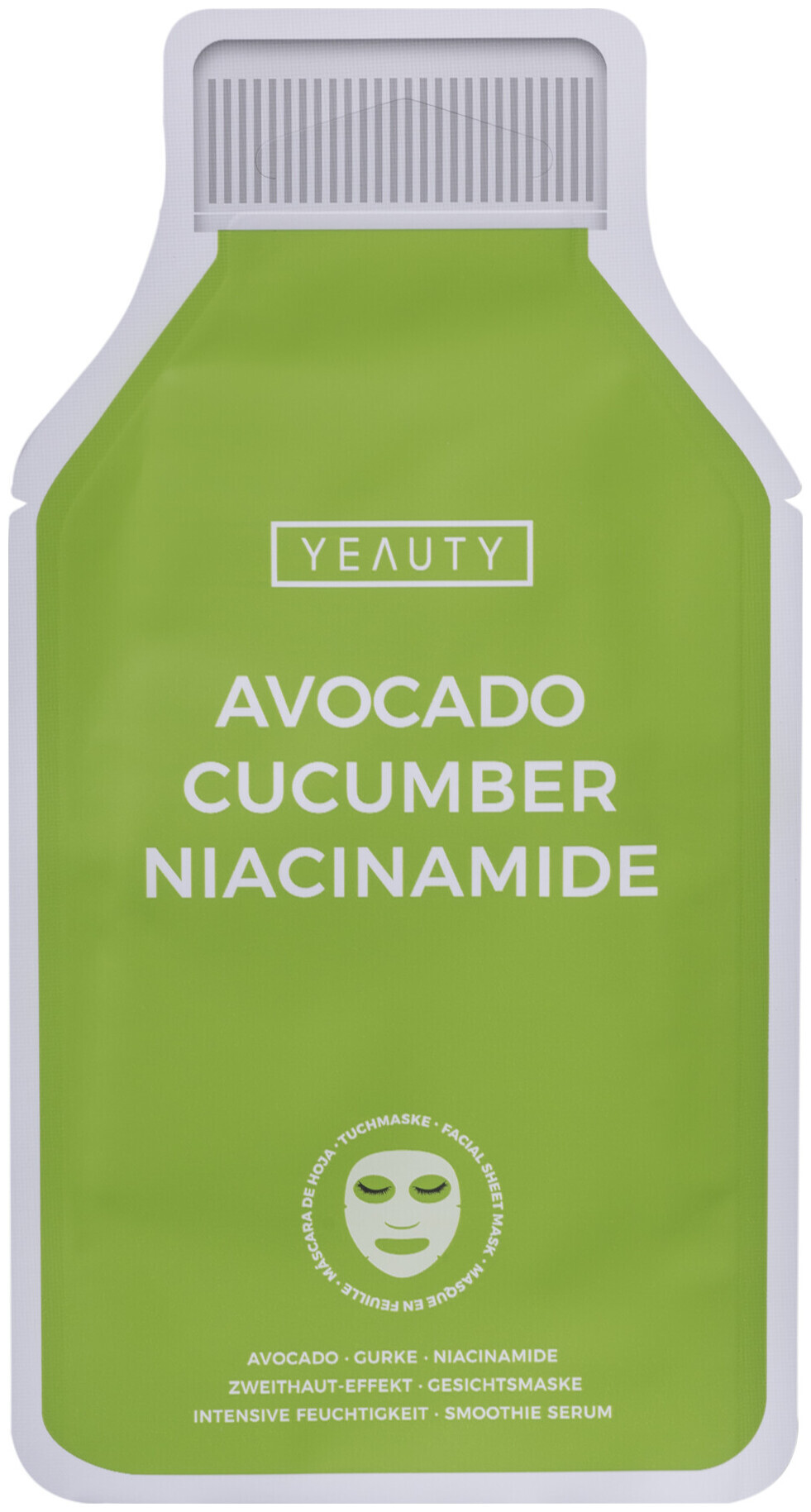 Yeauty Masque Visage Avocat, Concombre & Niacinamide