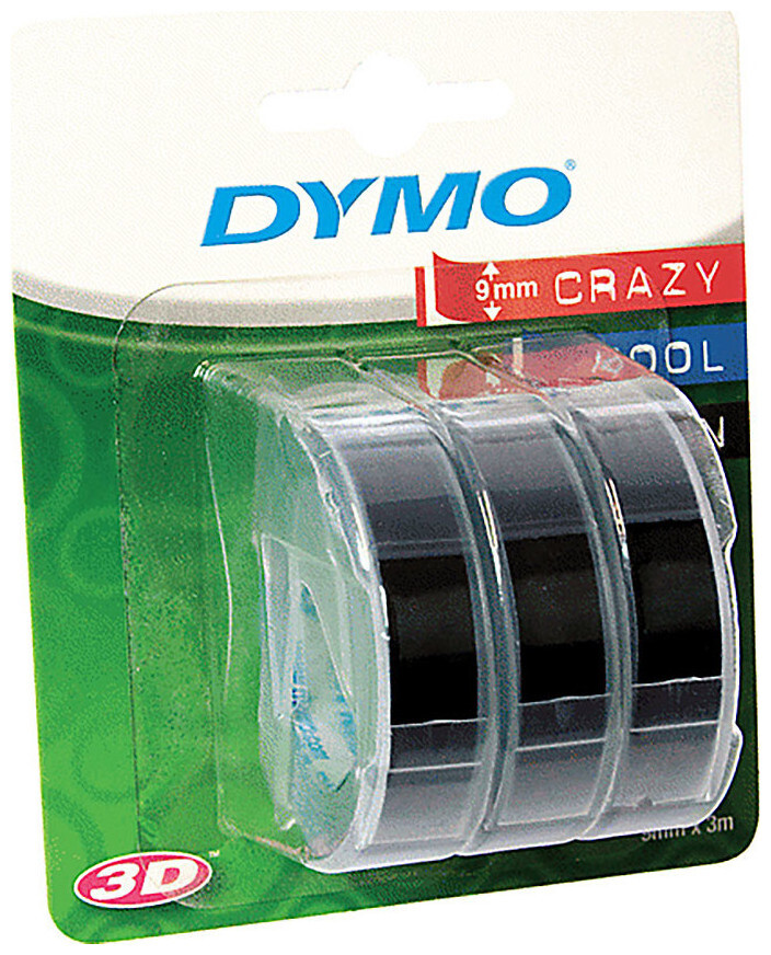 Image of Dymo Prägeband schwarz 9 mm 3er Blister