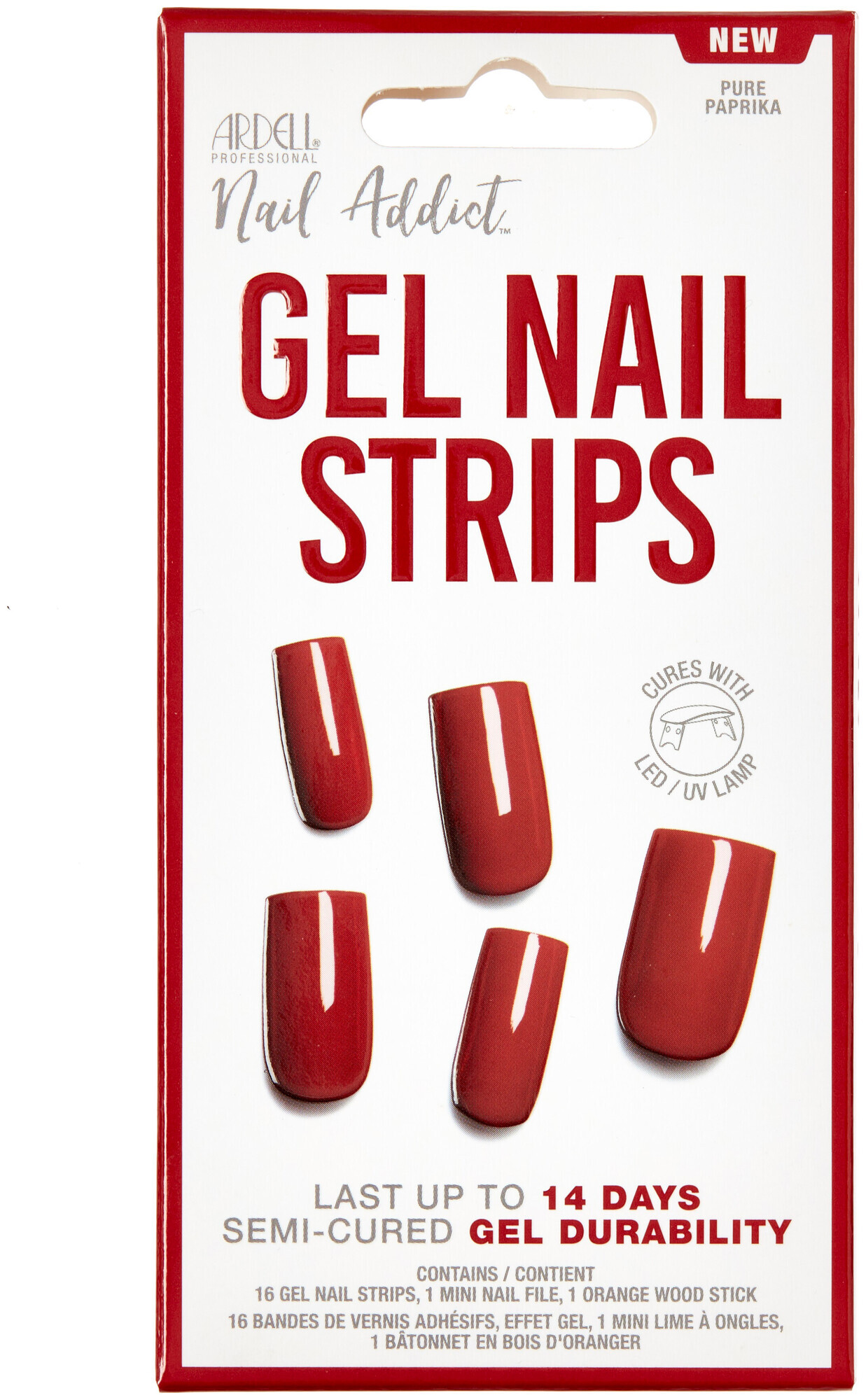 Image of Ardell Gel Nail Strips Pure Paprika