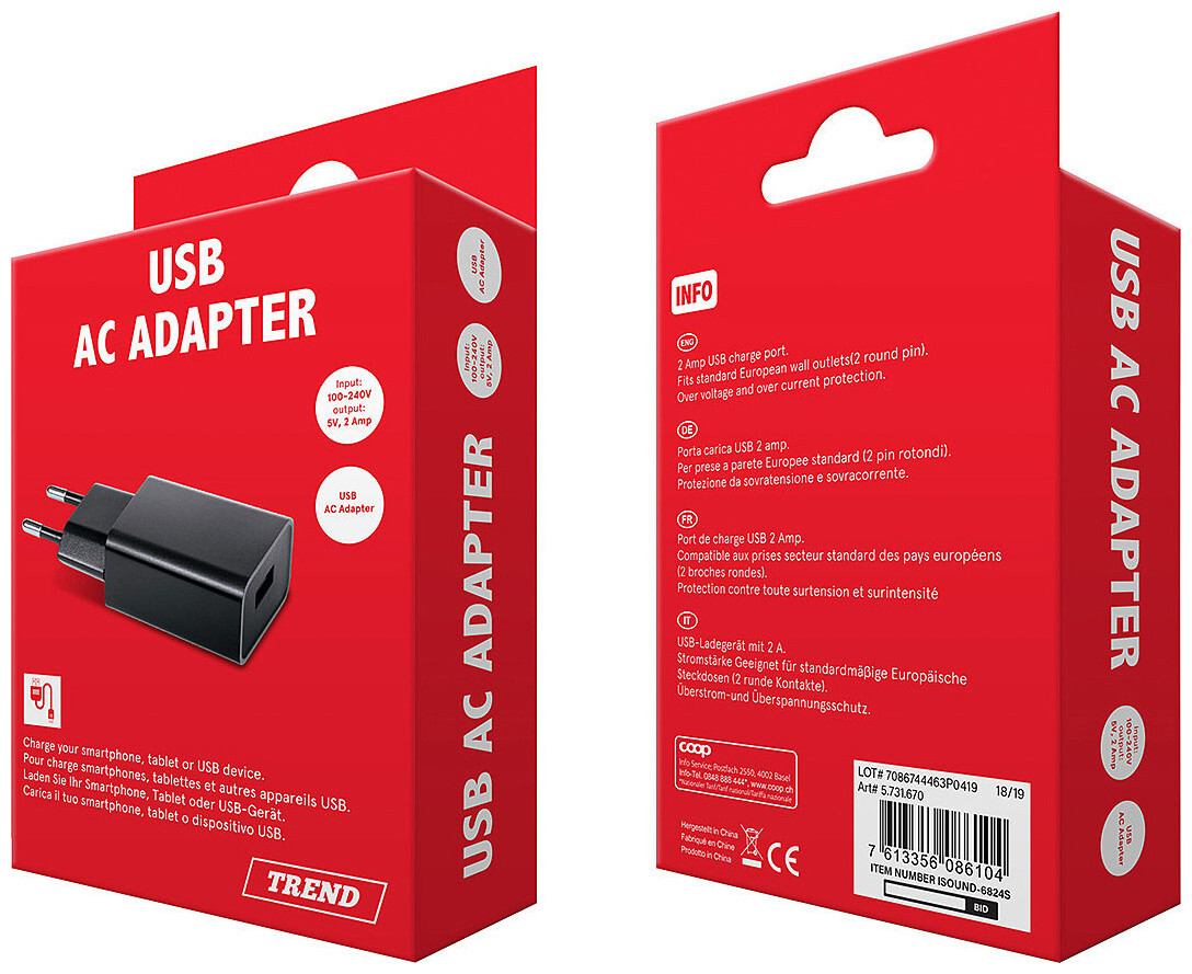 Image of Trend USB Netz Ladegerät