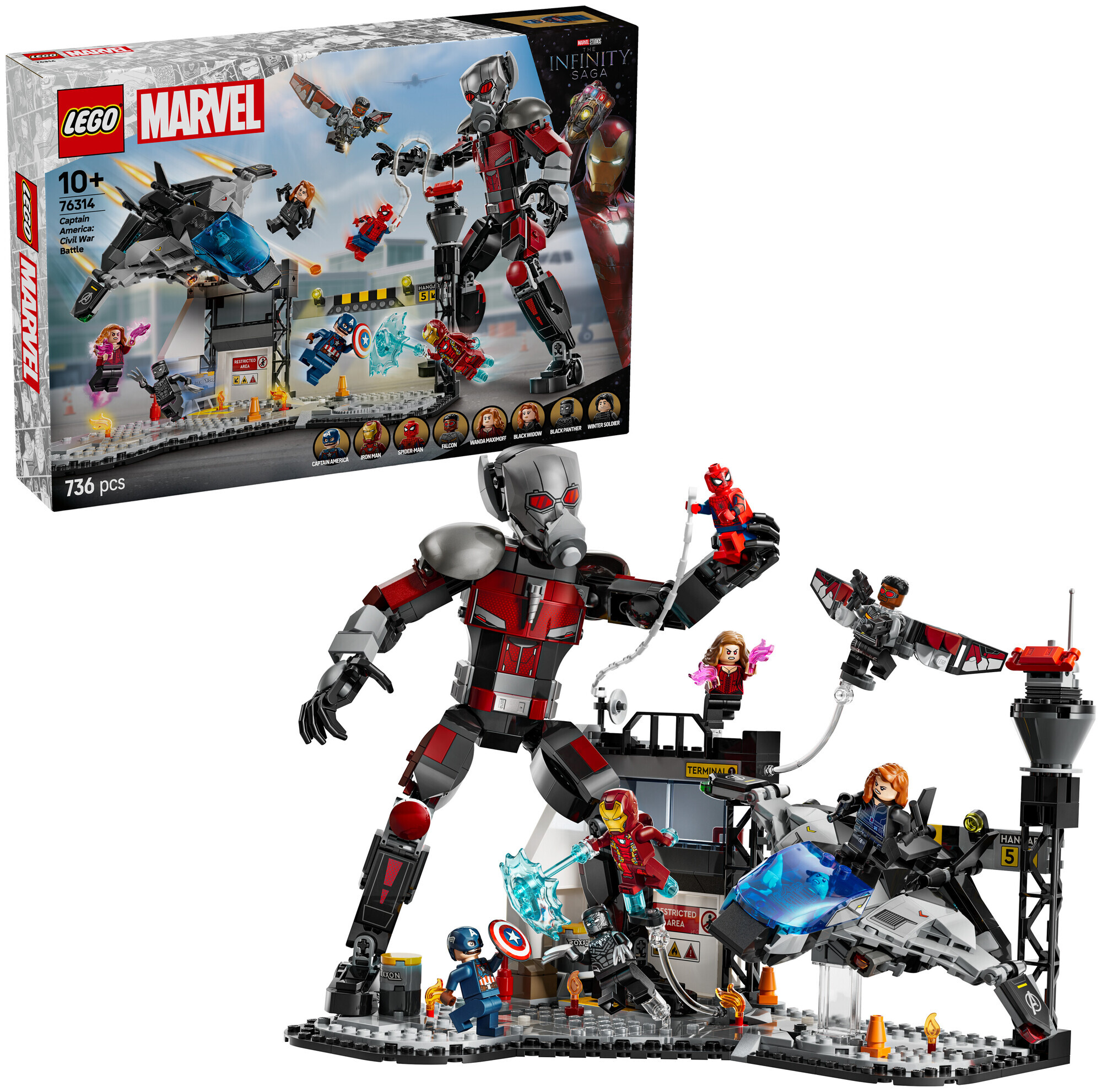 Lego Marvel Lego Marvel76314 Captain America: Civil War Actionduell
