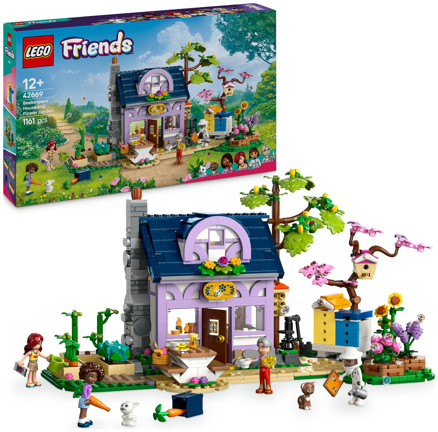 Image of Lego Friends Lego® Friends 42669 Haus und Blumengarte der Imker ab 12 Jahren
