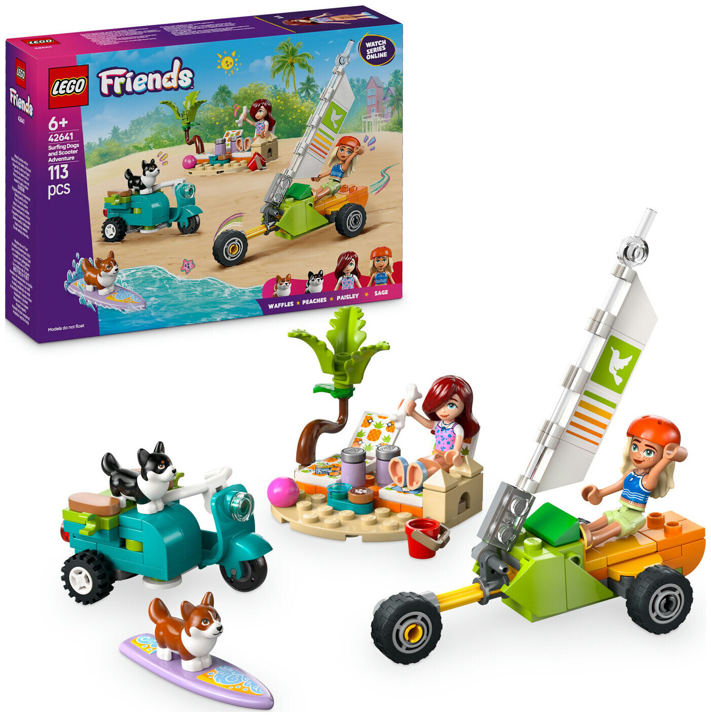 Lego Friends Lego Friends 42641 Strandabenteuer mit Hunden ab 6 Jahren