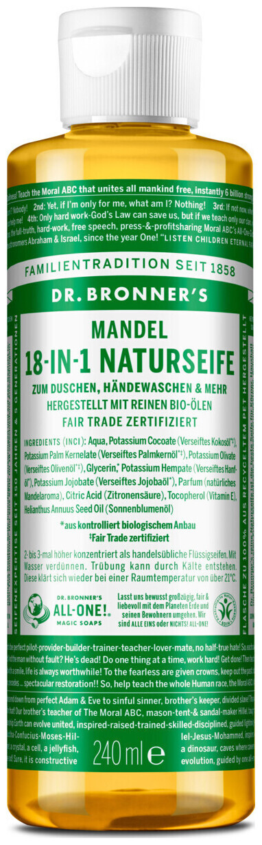 Image of Dr. Bronner's BIO Naturseife Mandel 240ml