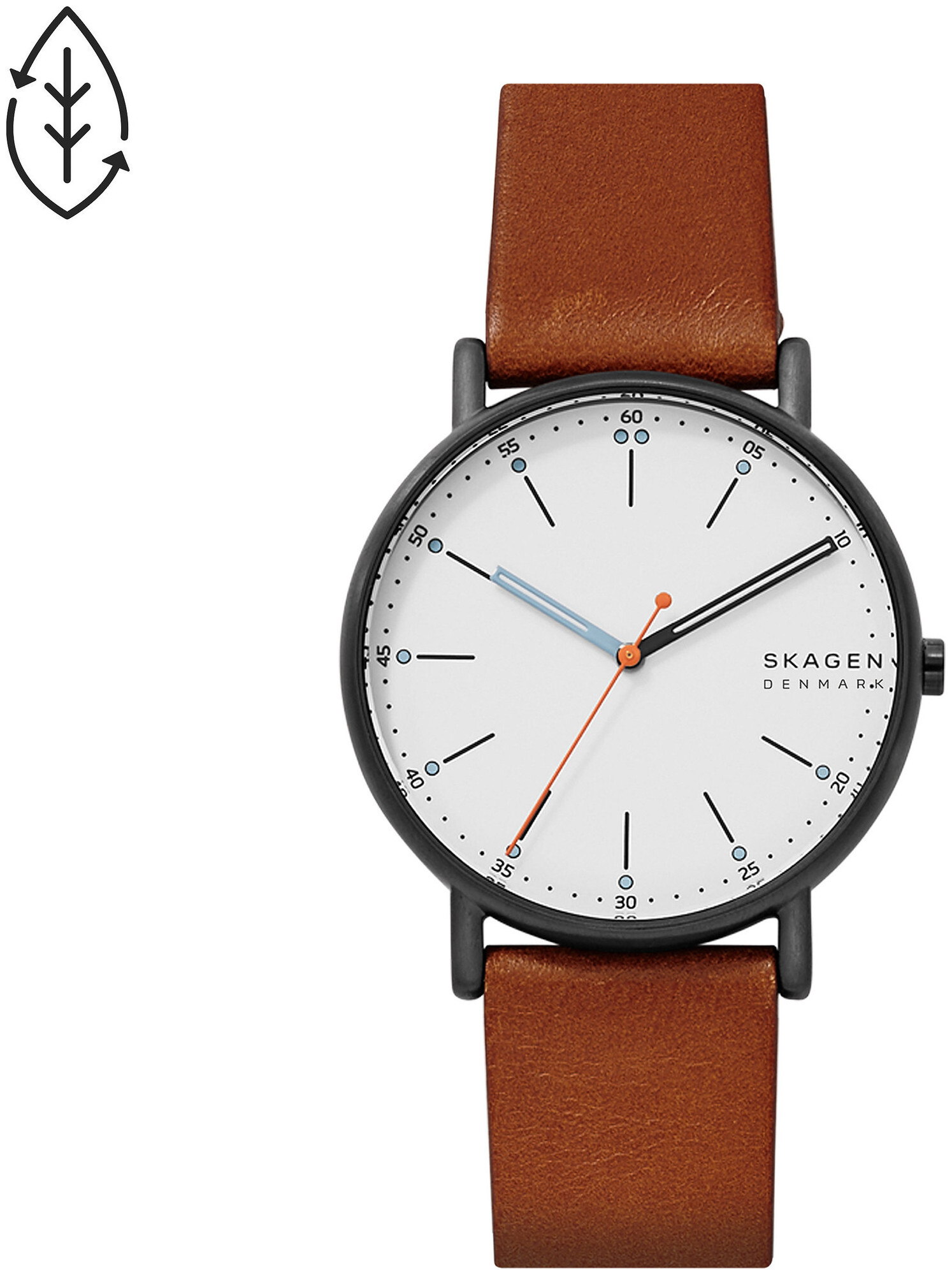 Skagen Uhr Signatur Leder braun