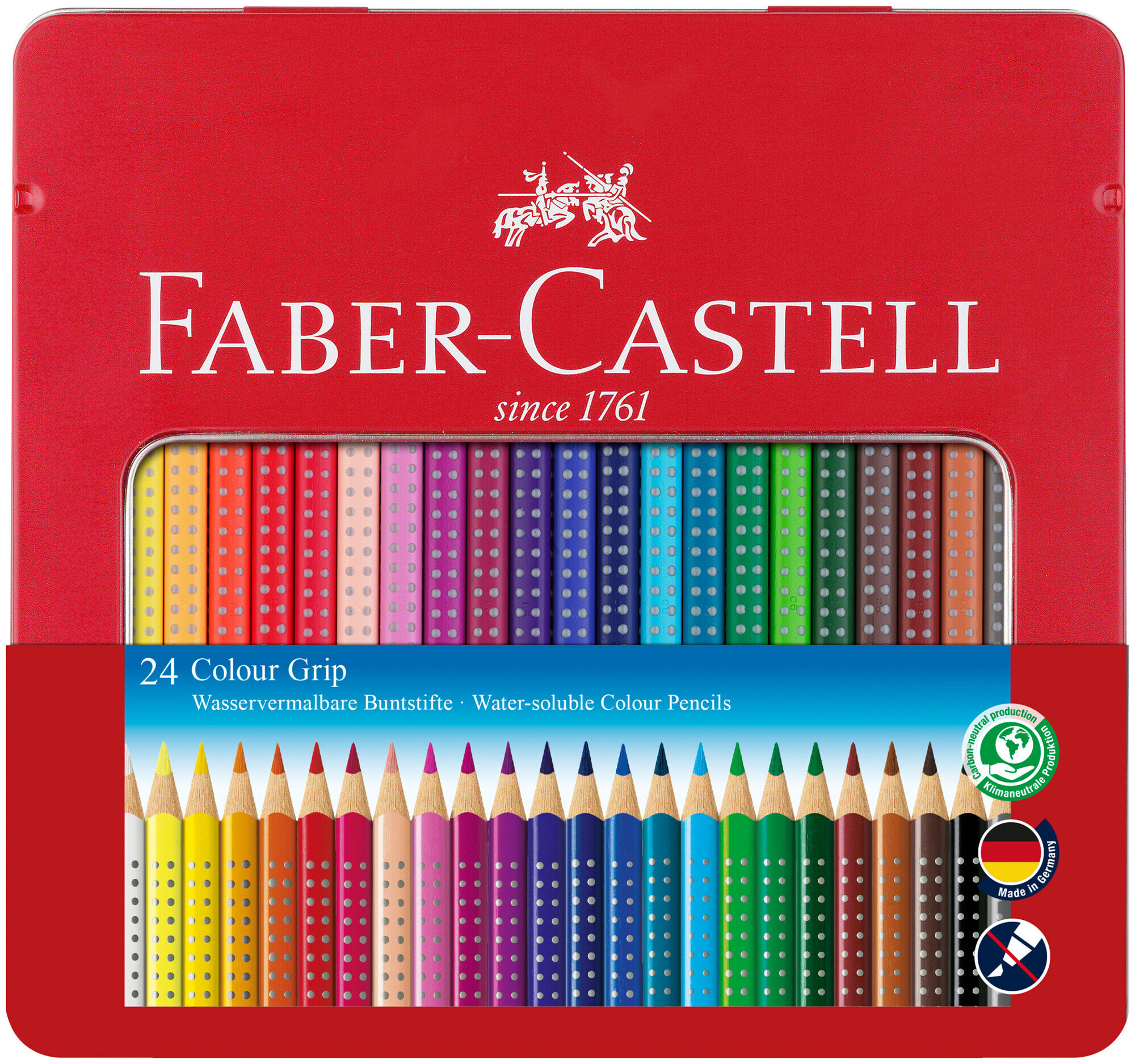 Image of Faber Castell Faber-Castell Farbstift Colour Grip (Mehrfarbig, 24 Stück)