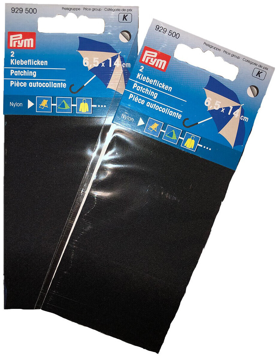 Image of Prym Nylon-Flicken schwarz 2 x 6.5 x 14 cm selbstklebend