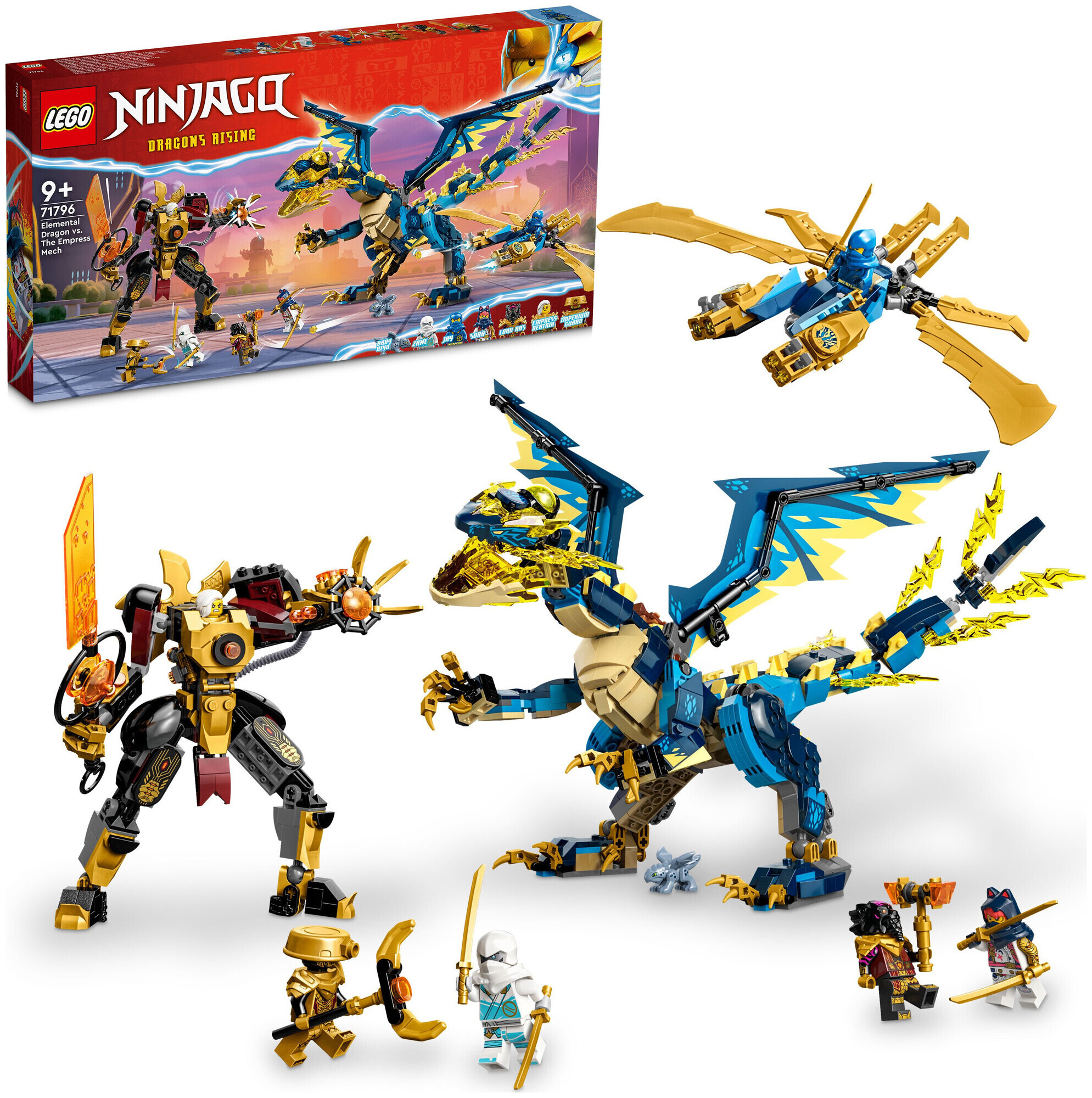 Image of Lego Ninjago Lego® Ninjago® 71796 Kaiserliches Mech-Duell gegen den Elementardrachen