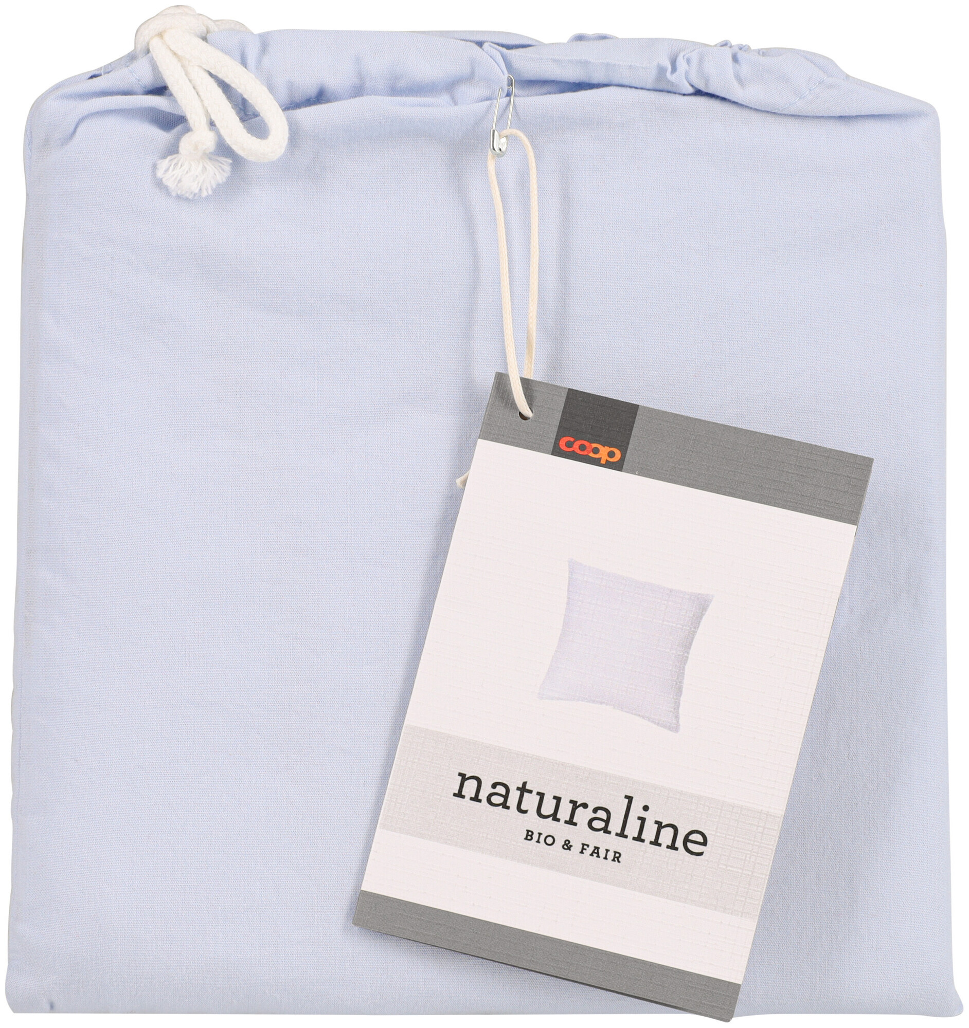 Naturaline Textil Naturaline Kissenbezug hellblau 65x65 cm