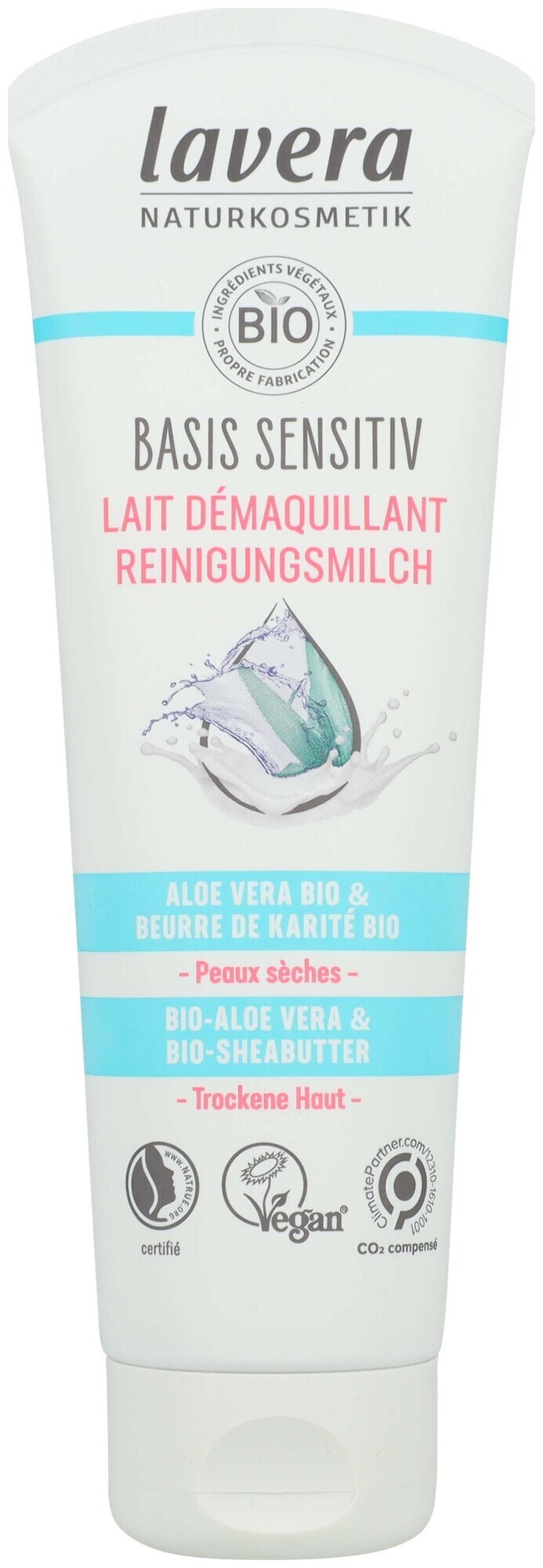 Lavera Basis Sensitive Lait nettoyant 125 ml