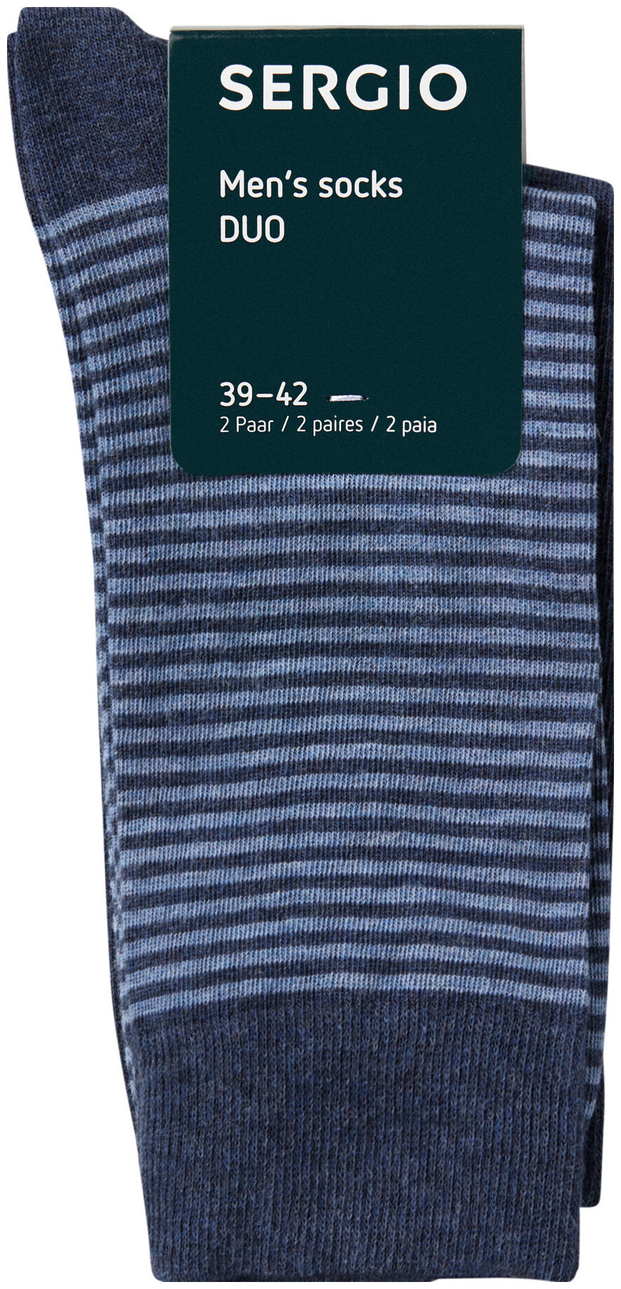 Image of Sergio Socken Stripes Blau 39 - 42