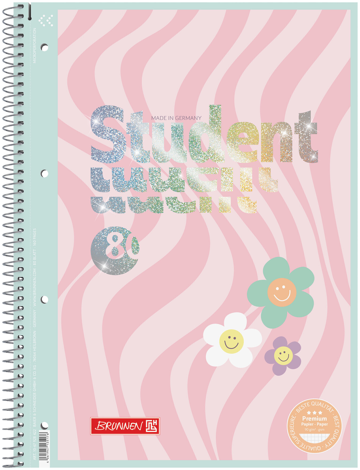 Image of Brunnen Collegeblock Happy Hippie A4 90g
