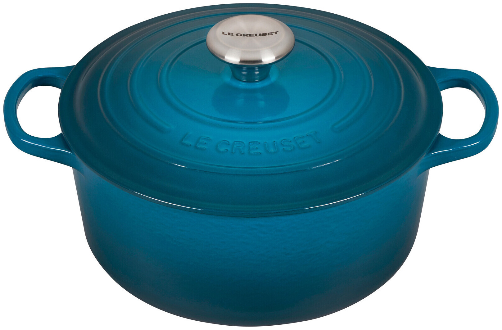 Image of Le Creuset Bräter rund Signature Deep teal 4.2L 24cm