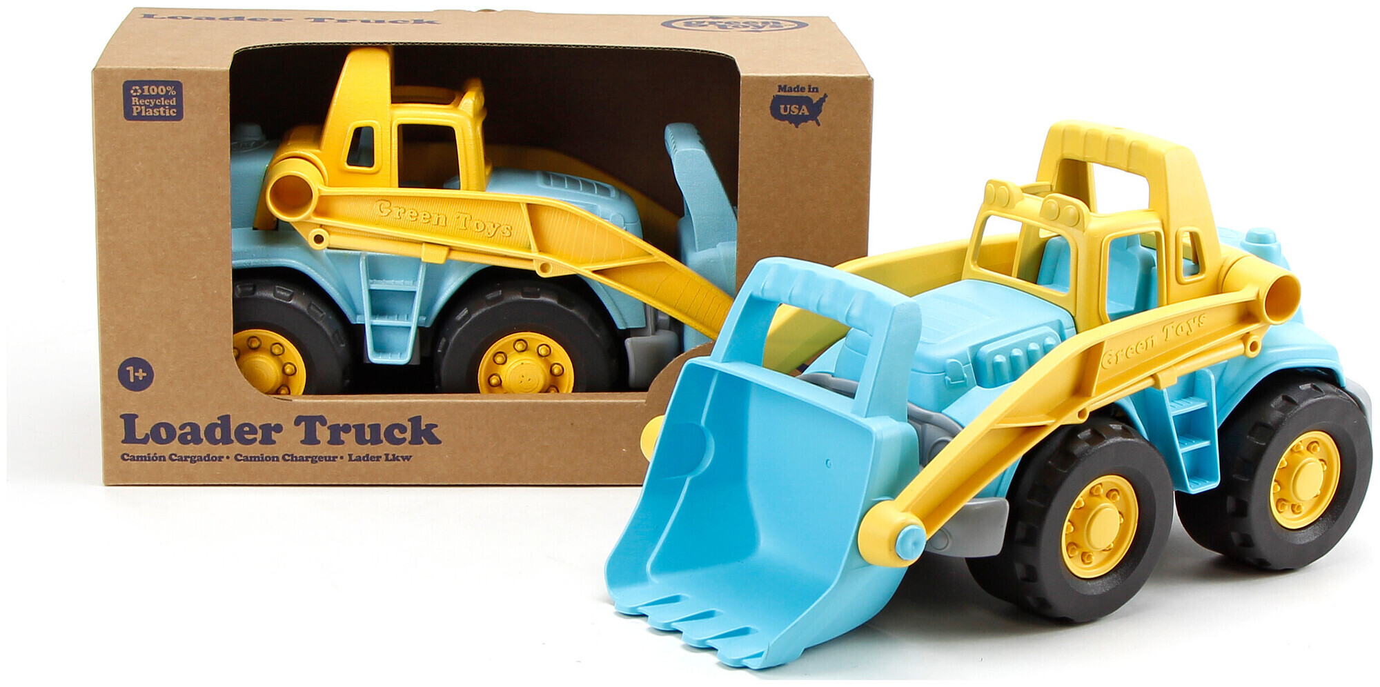 Image of green toys Loader Truck