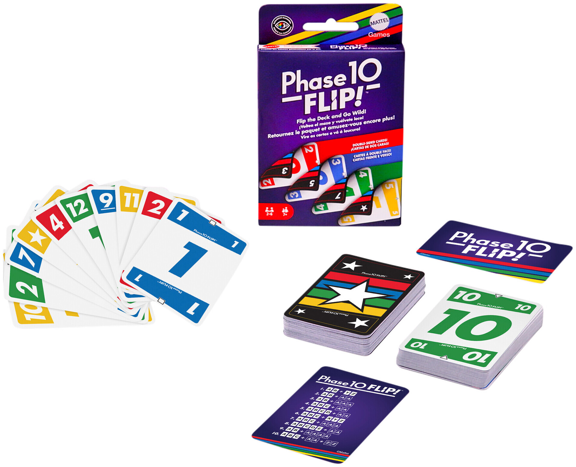 Image of Mattel Games Phase 10 Flip