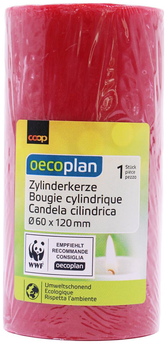 Image of Oecoplan Zylinderkerze rot 60x120mm