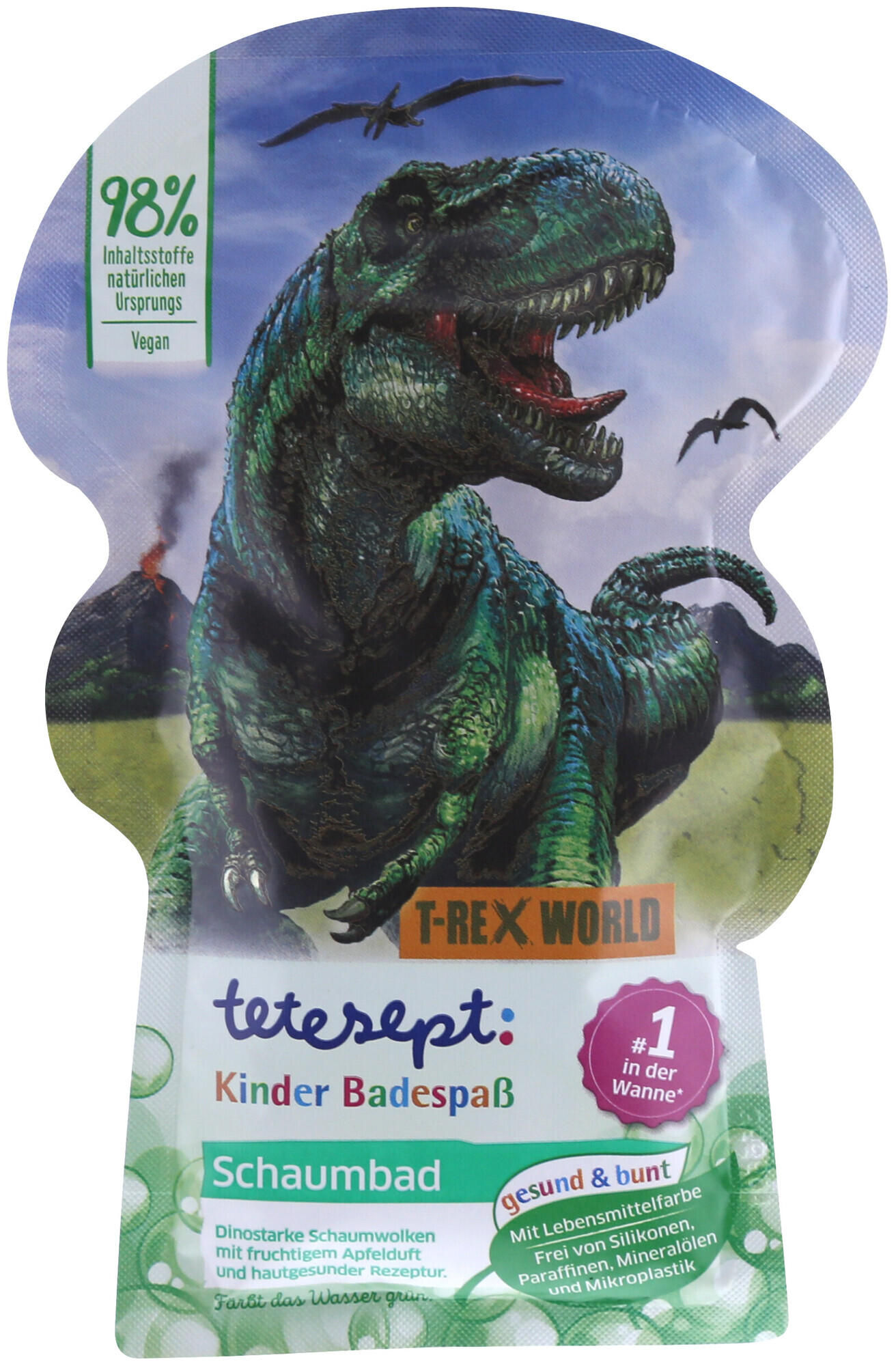 Image of Tetesept Kinder Badespass Schaumbad T-Rex World 40ml