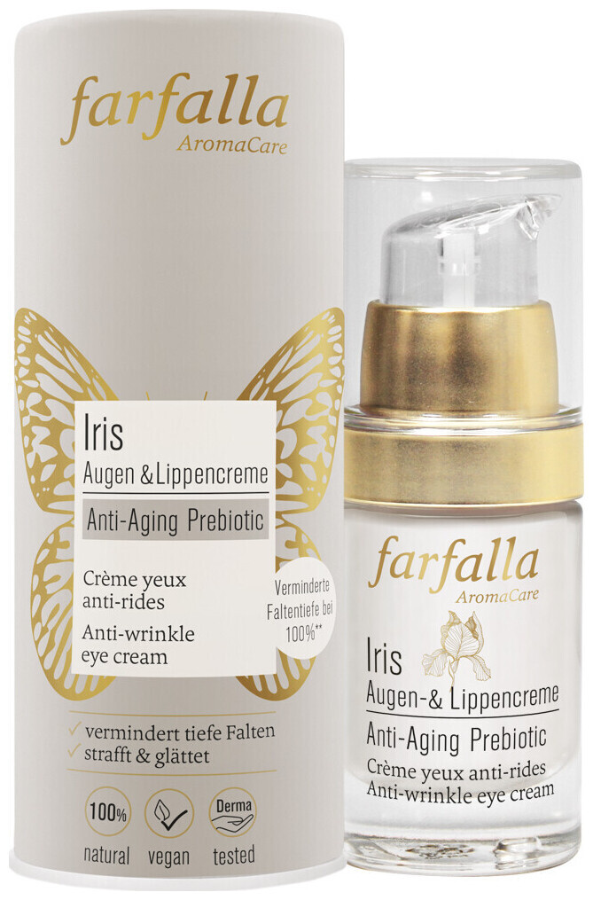 Image of farfalla Iris Anti-Ageing Prebiotic Augen- & Lippencreme 15ml