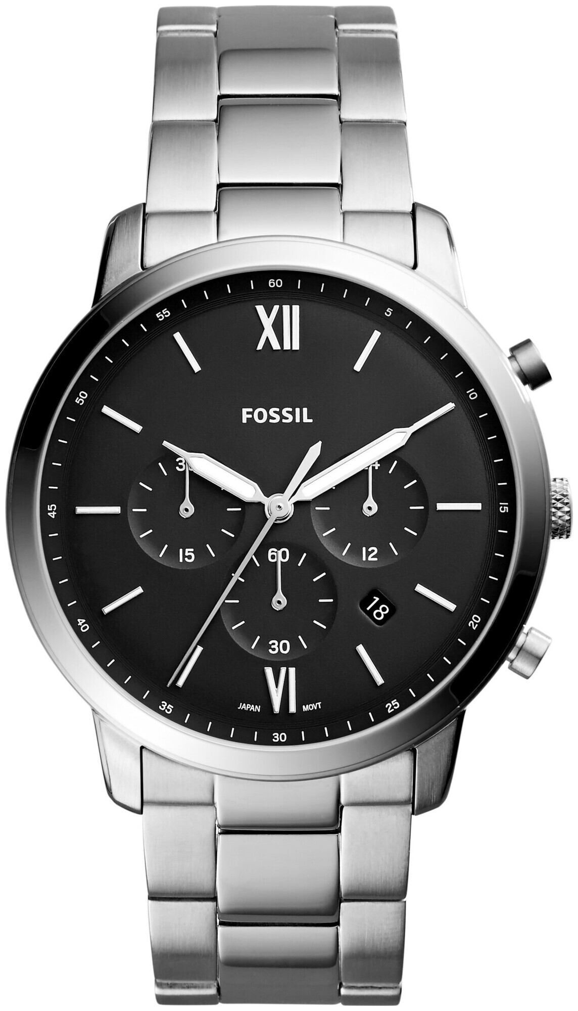 Fossil Herrenuhr Neutra Chronograph Edelstahl