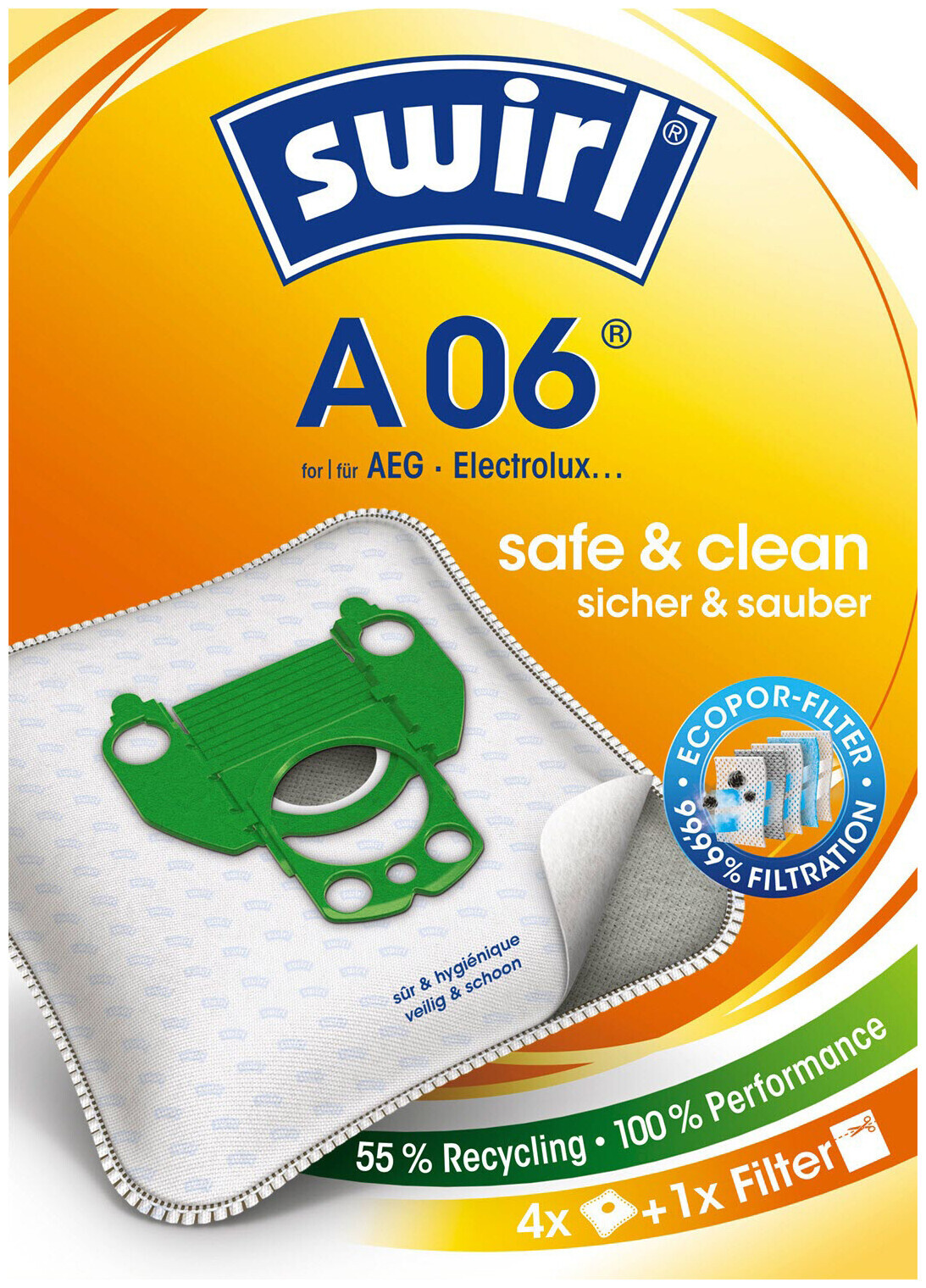 Image of Swirl Staubfilterbeutel A06 MicroPor Plus AirSpace
