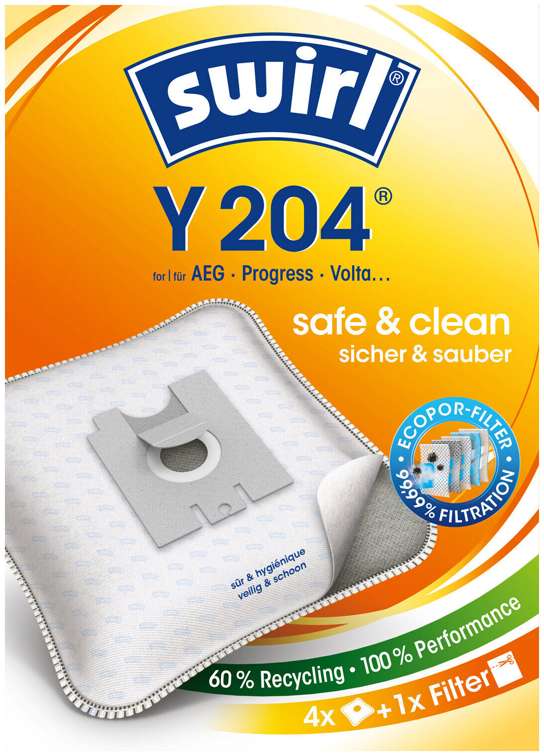 Image of Swirl Staubfilterbeutel Y204 MicroPor Plus AirSpace
