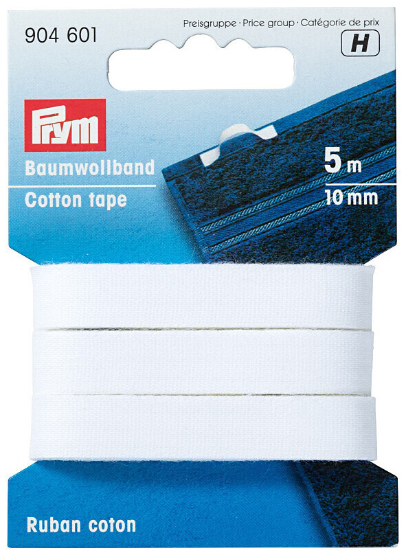 Image of Prym Baumwollband weiss 10 mm 5 m