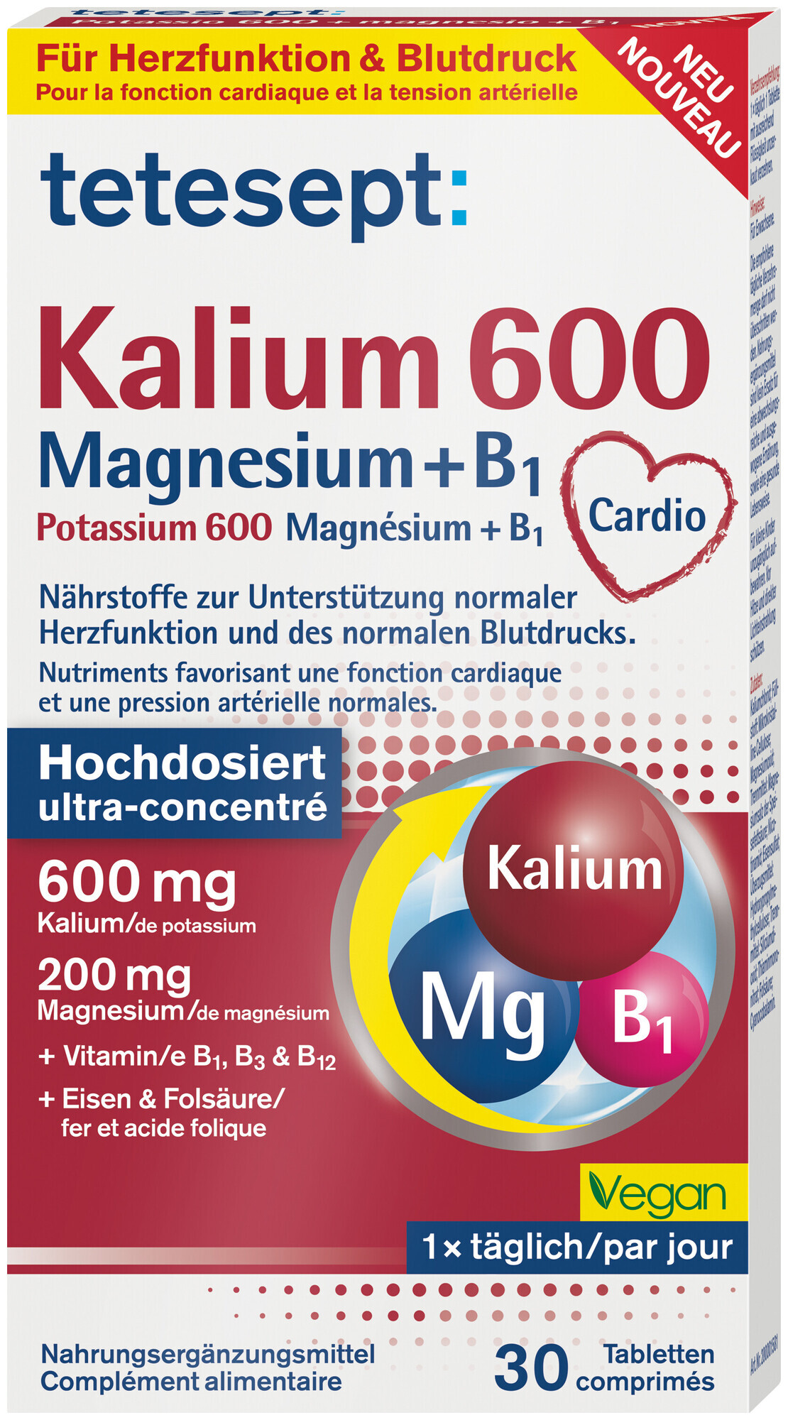 Image of tetesept Kalium 600 Magnesium + B1