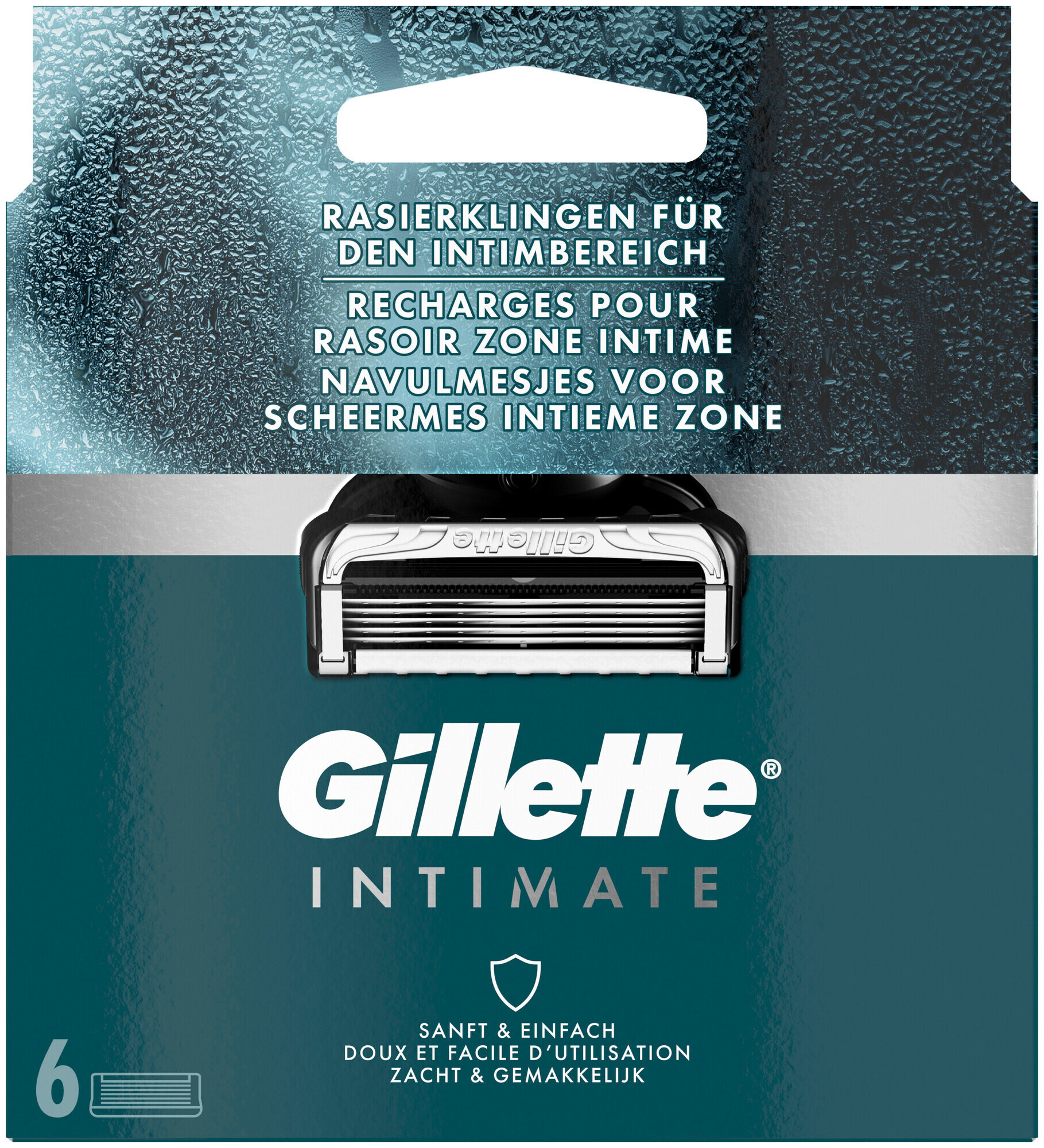 Image of Gillette Klingen Intimate System 6er