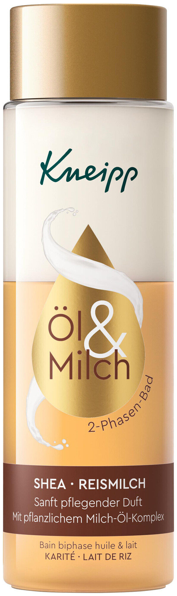 Image of Kneipp Öl & Milch 2-Phasen-Bad Shea Reismilch 250