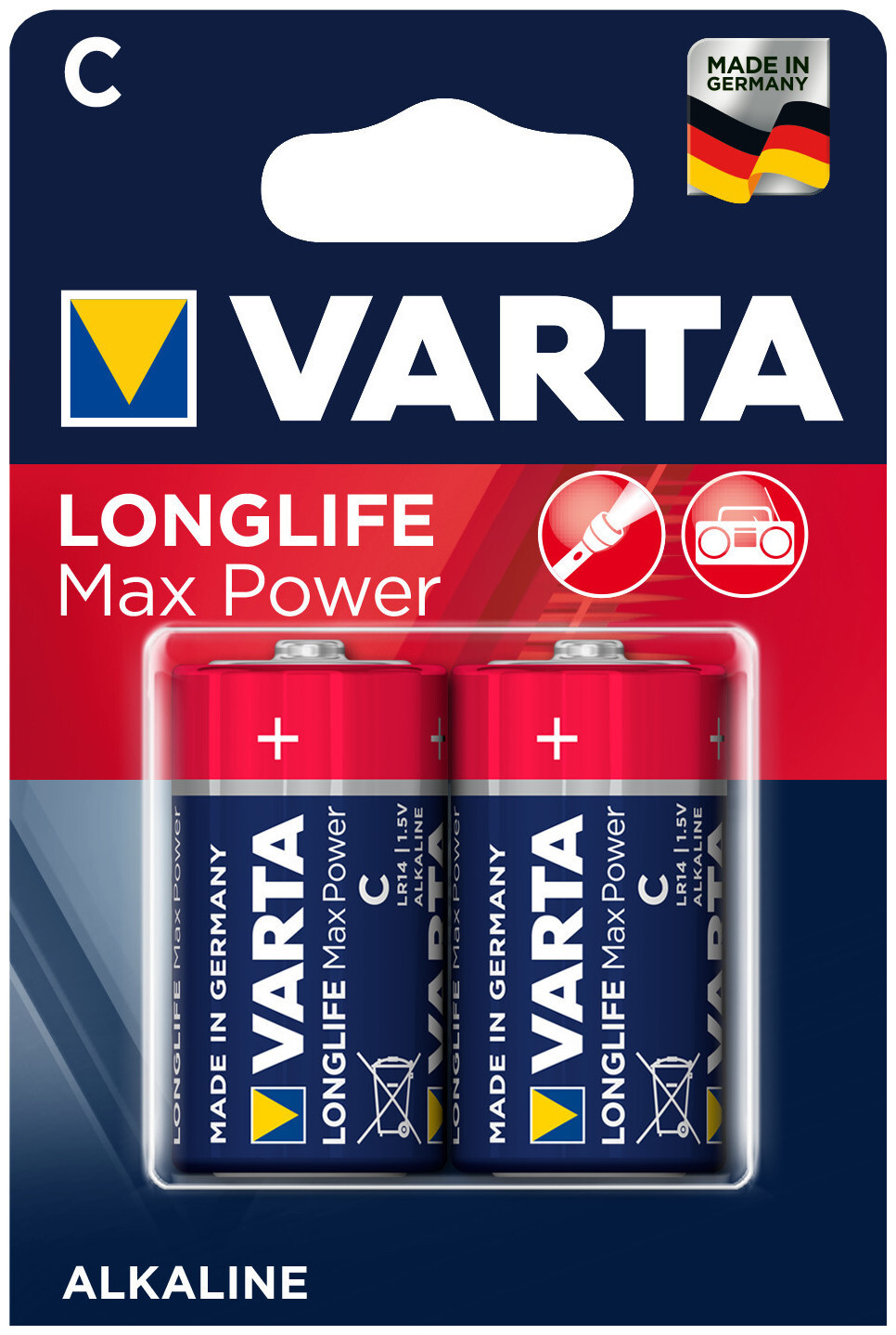 Image of Varta Longlife Max Power C 2er Bli