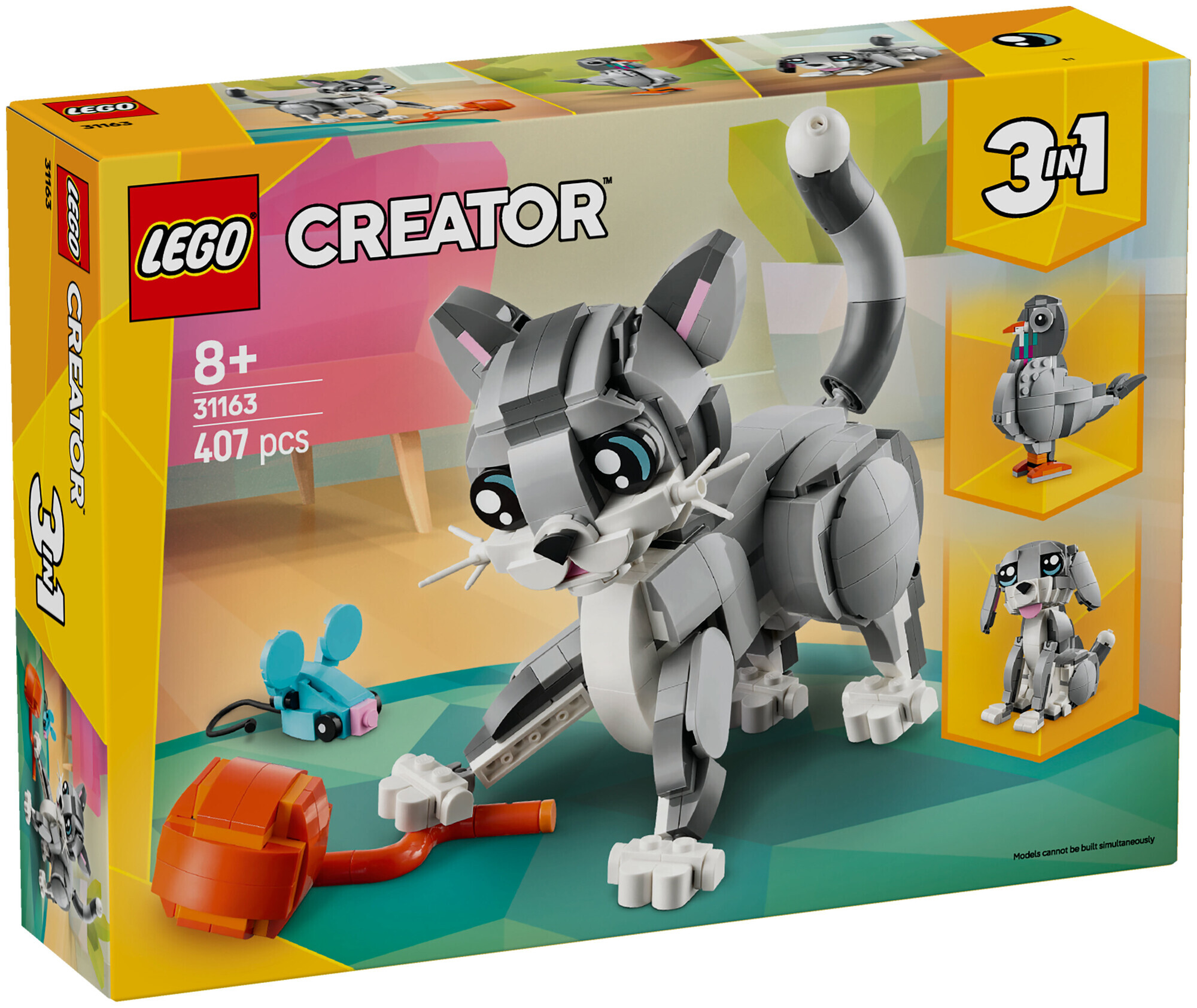 Lego Creator Lego Creator 31163 3in1 Graue Katzeab 8 Jahren