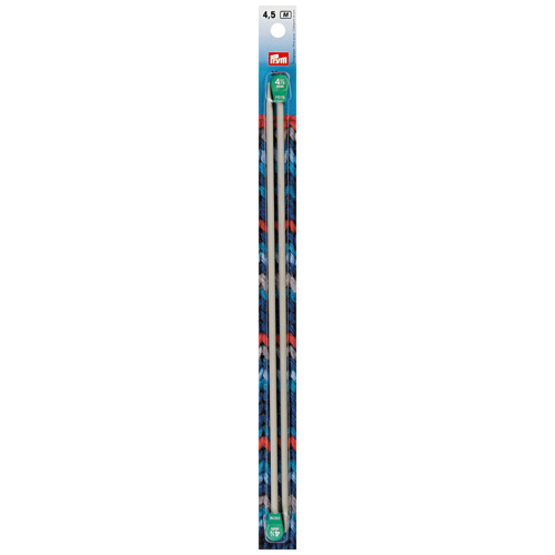 Prym Jackenstricknadeln, grau 4.50 mm, 30 cm, Karte 2 Stk., Aluminium