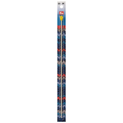 Prym Tunesische Häkelnadel, grau 3.50 mm, 30 cm, Karte, Aluminium