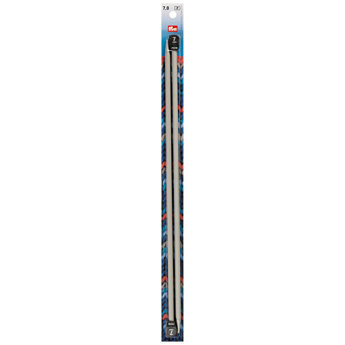 Prym Jackenstricknadeln, grau 7.00 mm, 40 cm, Karte 2 Stk., Aluminium