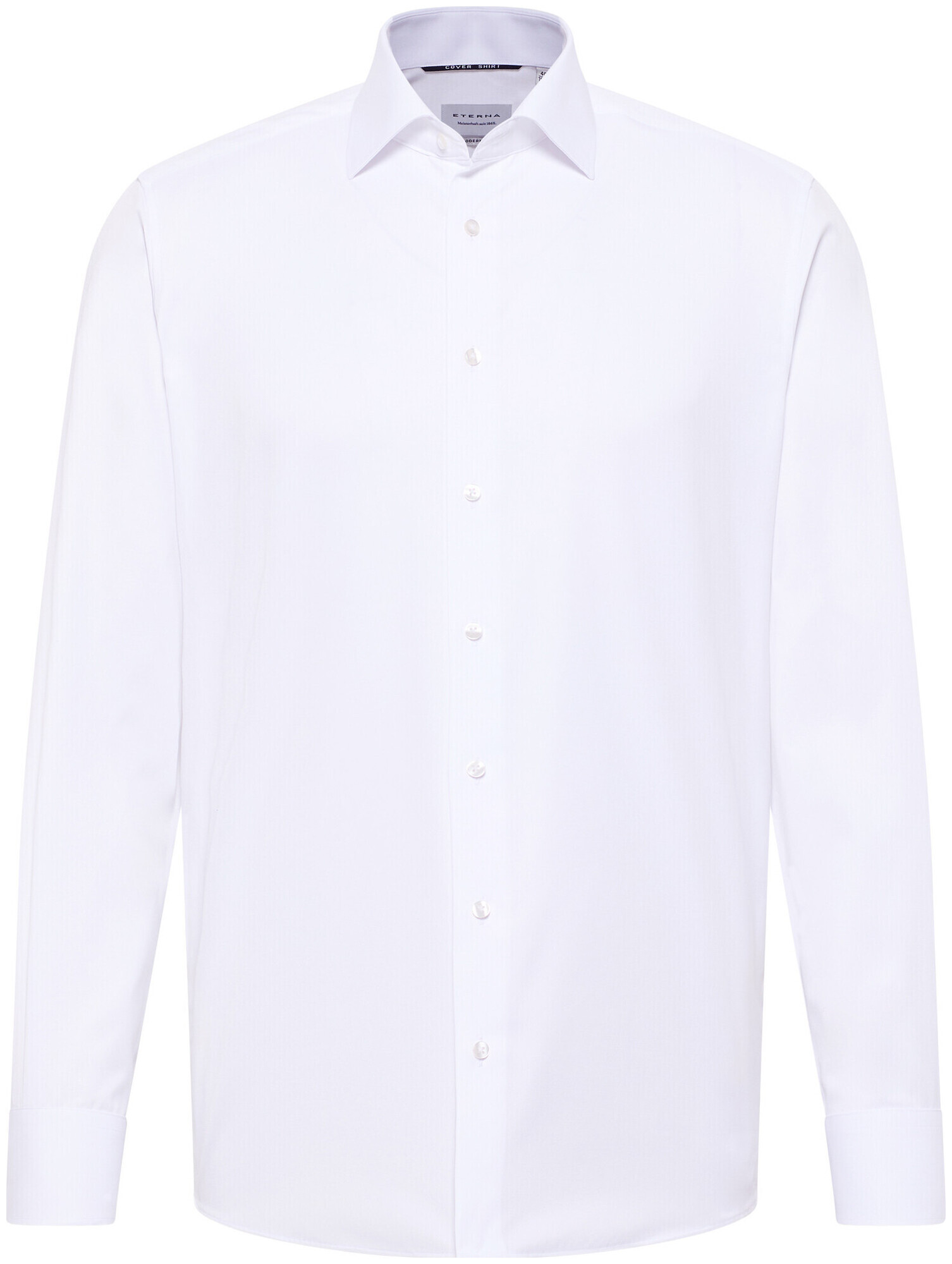 Image of Eterna Modern FIT Cover Shirt Twill Langarm weiss 38