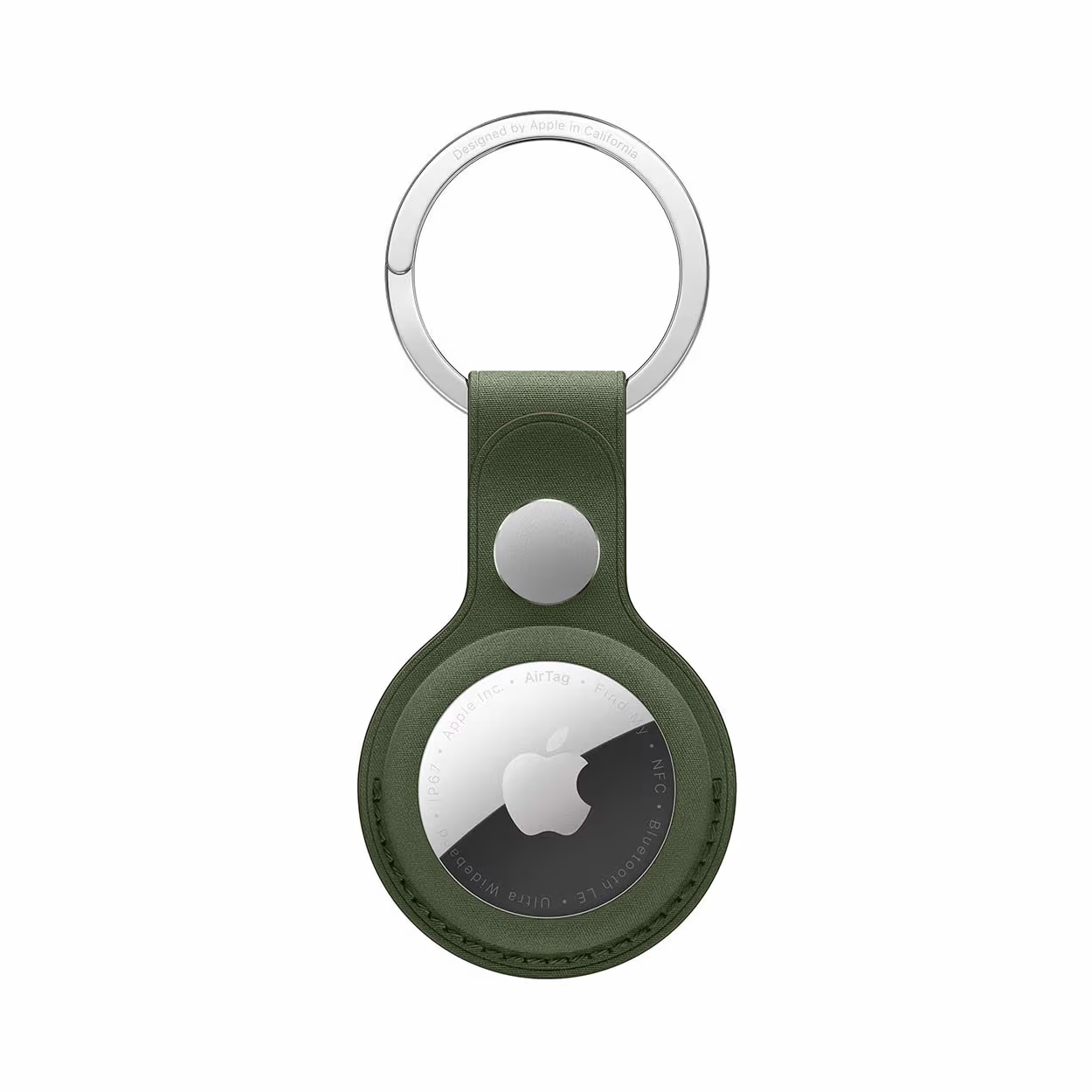 Image of Apple AirTag FineWoven Key Ring Moss – Keyfinder/Selfie Stick/Gadgets