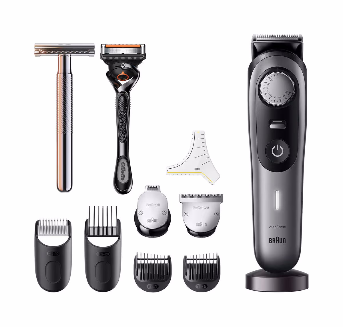 Image of Braun BeardTrimmer BT9420 + KCG Safety Razor Bartschneider – Trimmer/Barttrimmer/Bartschneider – schwarz