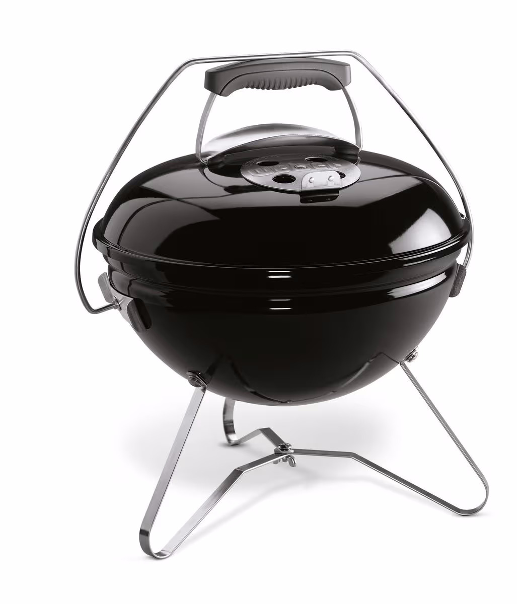 Weber Smokey Joe Premium Black Kugelgrill – Weber Holzkohlegrill/Kohlegrill