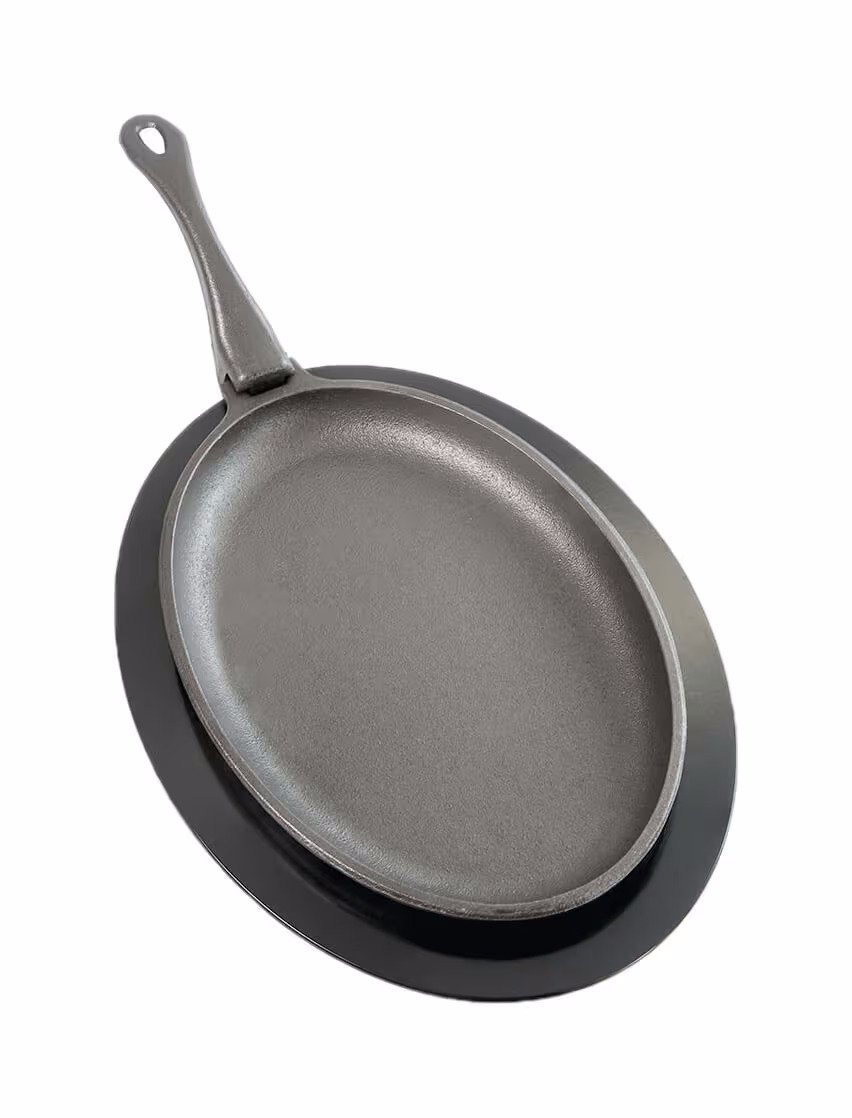 Napoleon Gusseisen Pfanne ELITE Bratpfanne – Grillschale/Grillpfanne/Grillgeschirr – schwarz