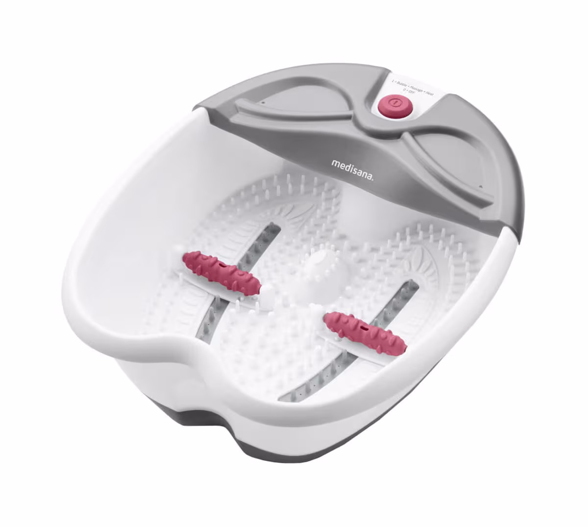 Medisana FS300 Fussbad – Fussbad/Sprudelmatte – weiss / grau