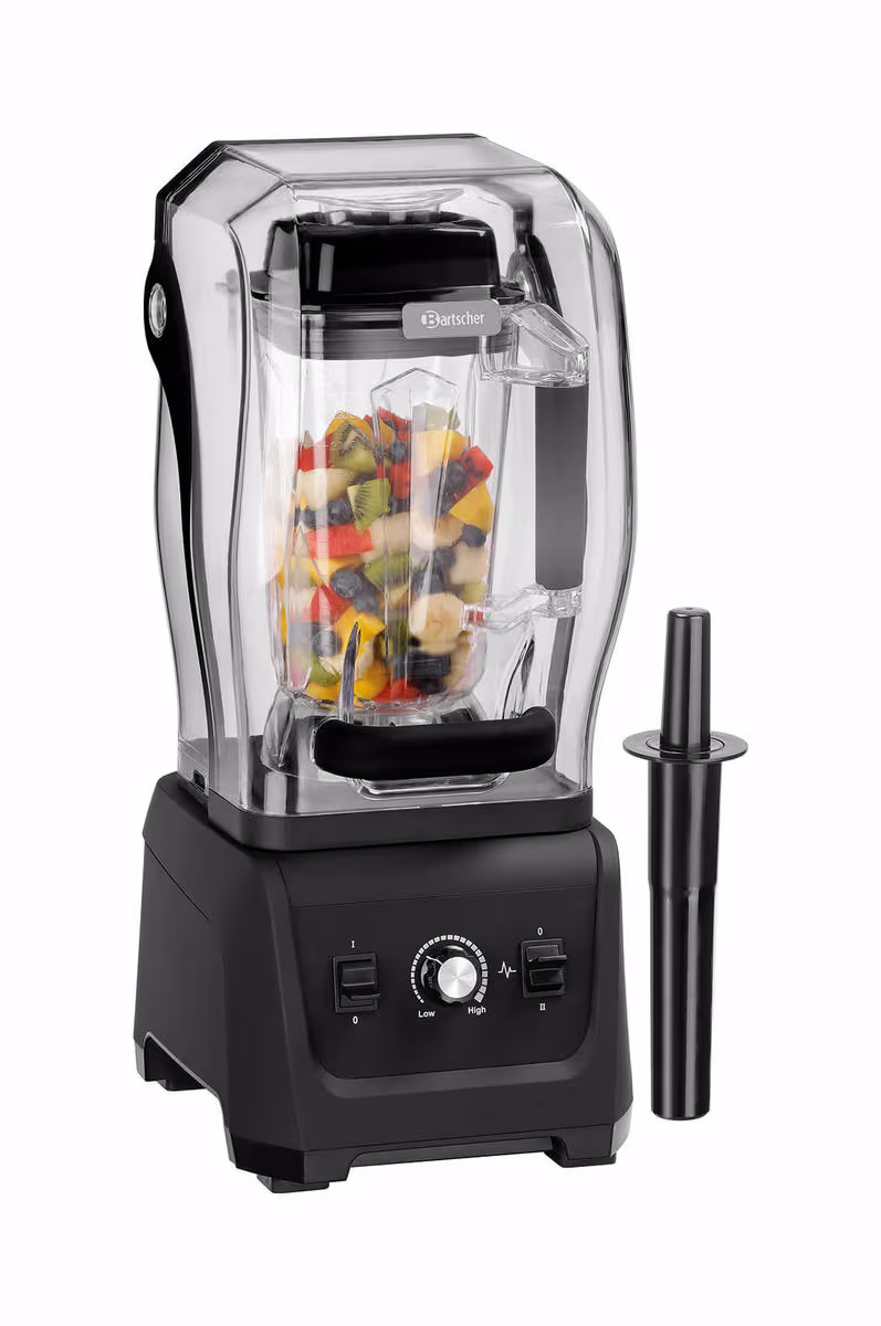 Bartscher Blender PRO XTRA 2.5 Liter Mixer – Gastro Aufschnittmaschine, Mixer & Küchenmaschine – schwarz