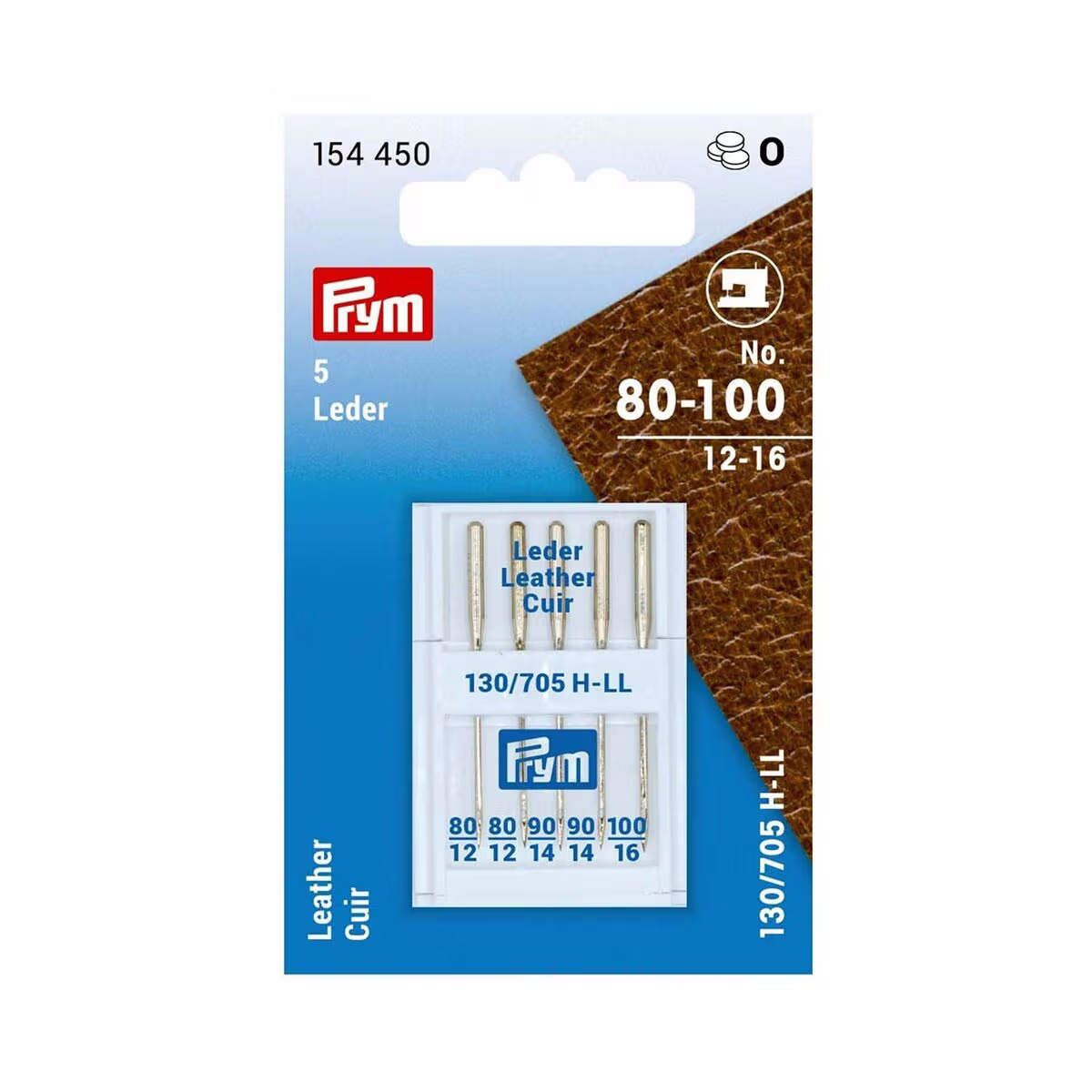 Prym Leder 154450 Nähnadel – Bügeln Zubehör/Nähen Zubehör