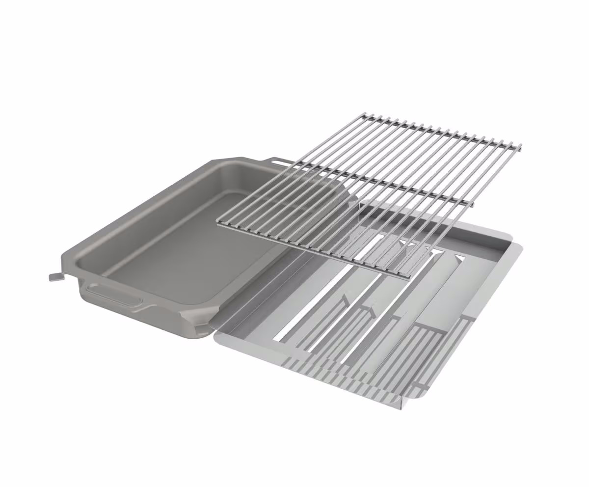 Blaser Trösch Zubehörset für Profi 3 (Pfanne) (G90124) – Grillschale/Grillpfanne/Grillgeschirr – edelstahl