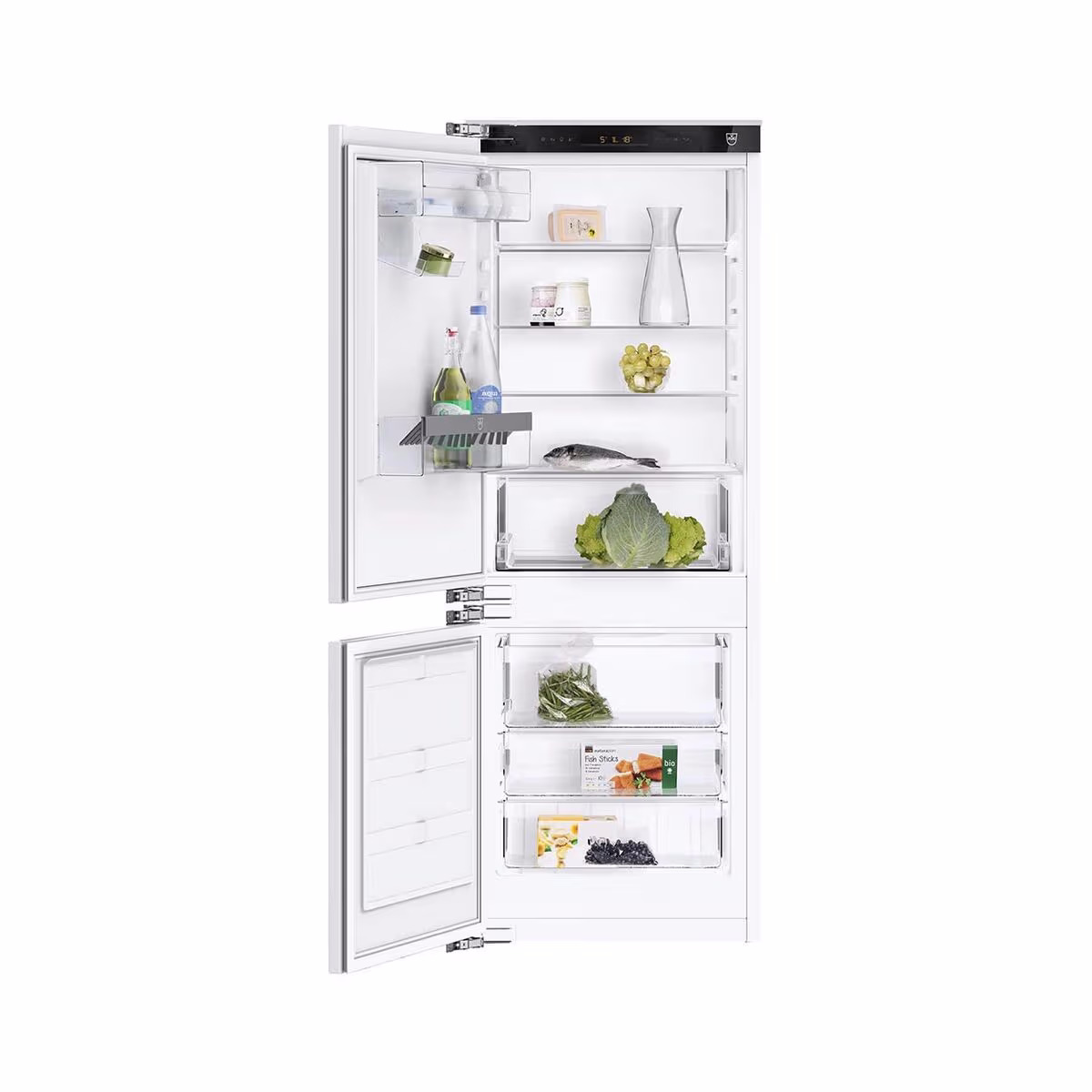 Image of V-ZUG CombiCooler V2000 152NI 5110700001 + 1107073 Kühlschrank mit Gefrierfach vollintegriert – Einbaukühlschrank mit Gefrierfach 55 cm vollintegriert