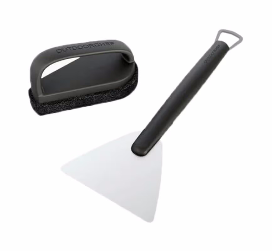 Image of OUTDOORCHEF Plancha Cleaning Set Zubehör Grillreinigung – Grillbürste/Grillreiniger – grau